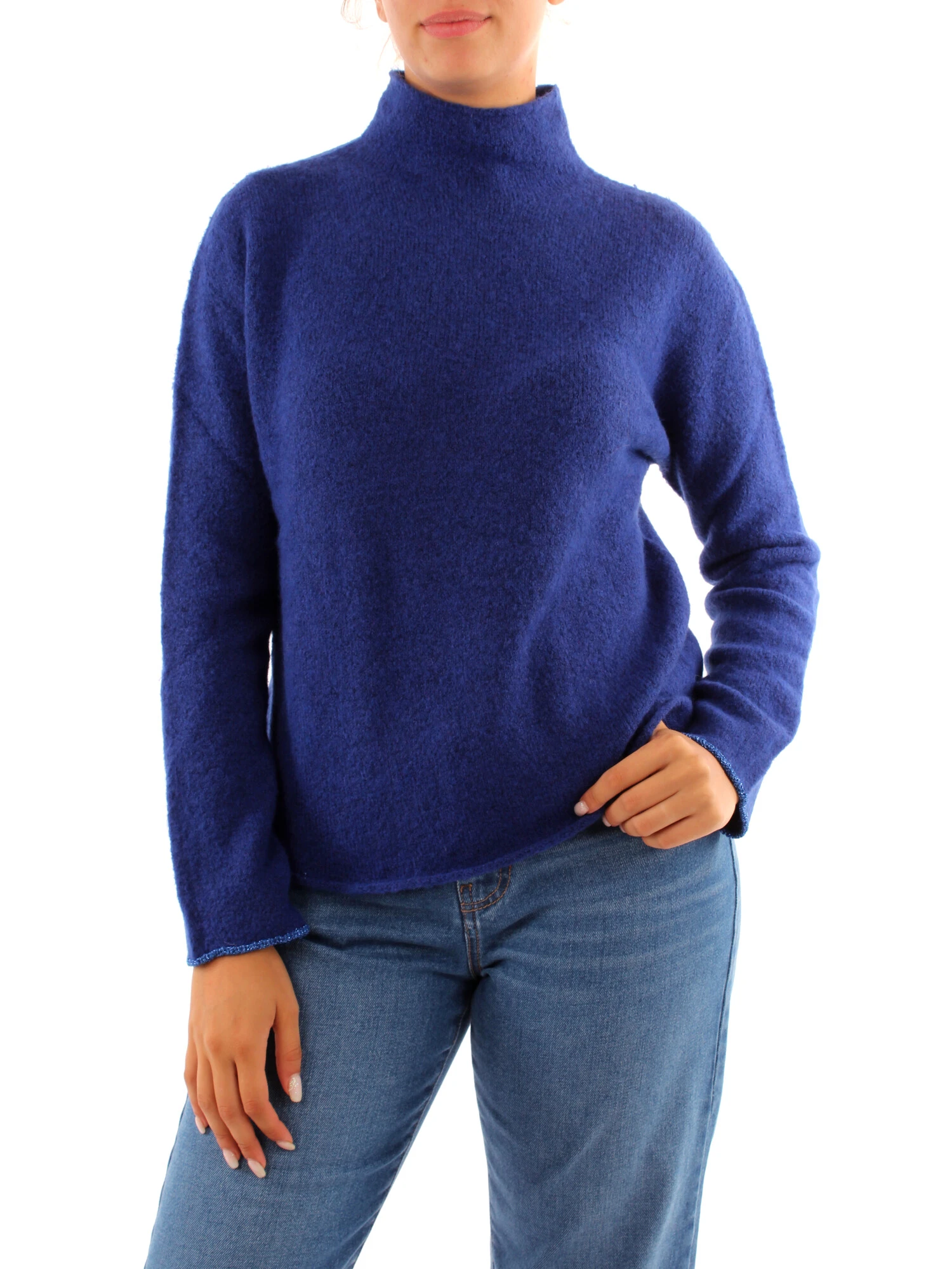 MAGLIA DOLCEVITA DONNA BLU