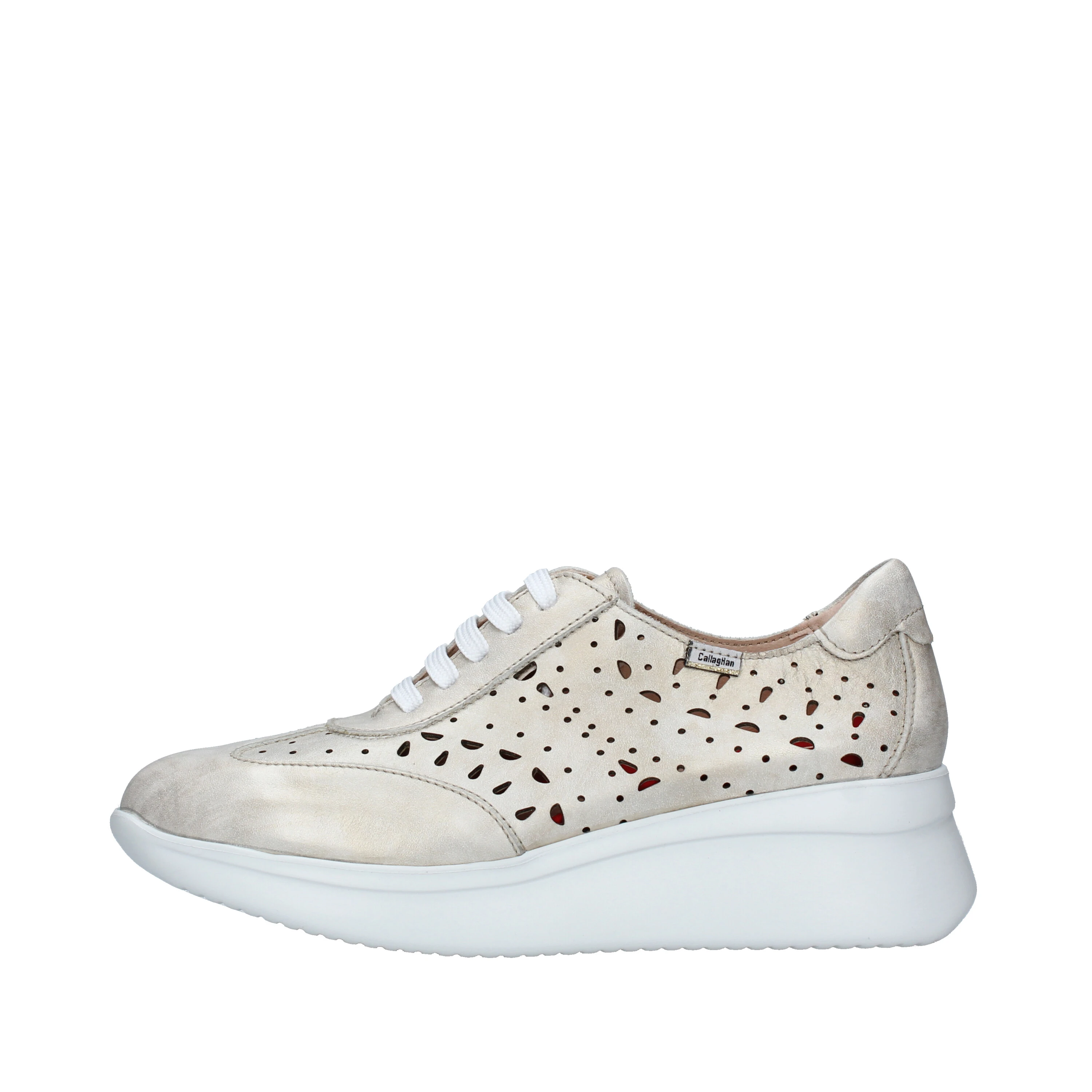 SNEAKERS PLATFORM TRAFORATE DONNA ORO