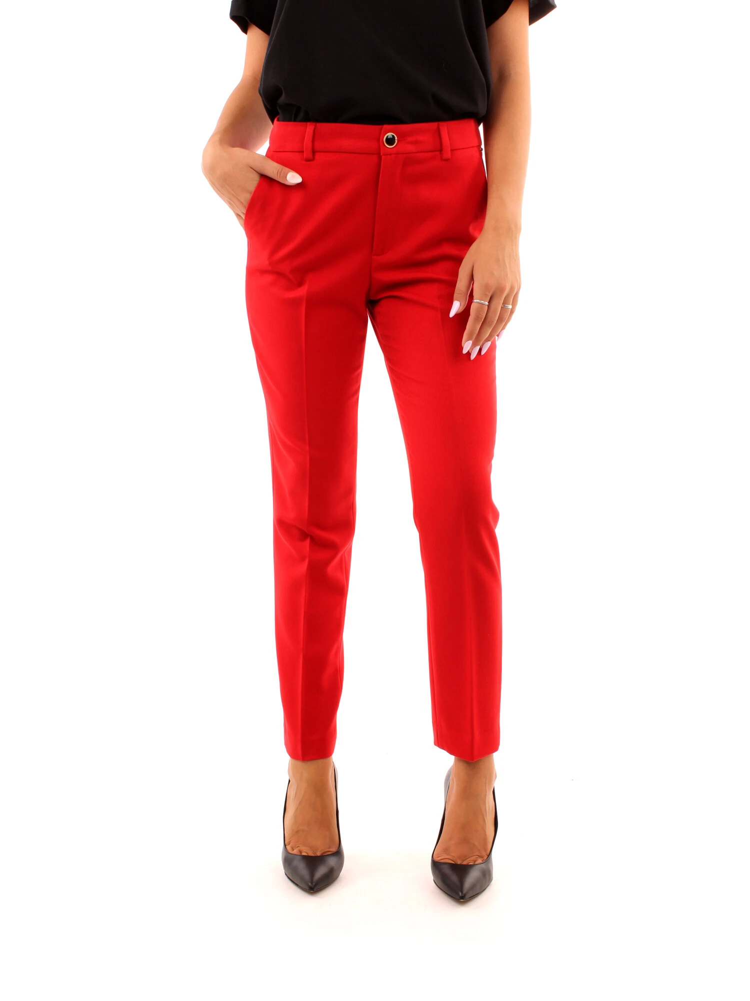 Pantaloni vans store donna rosso