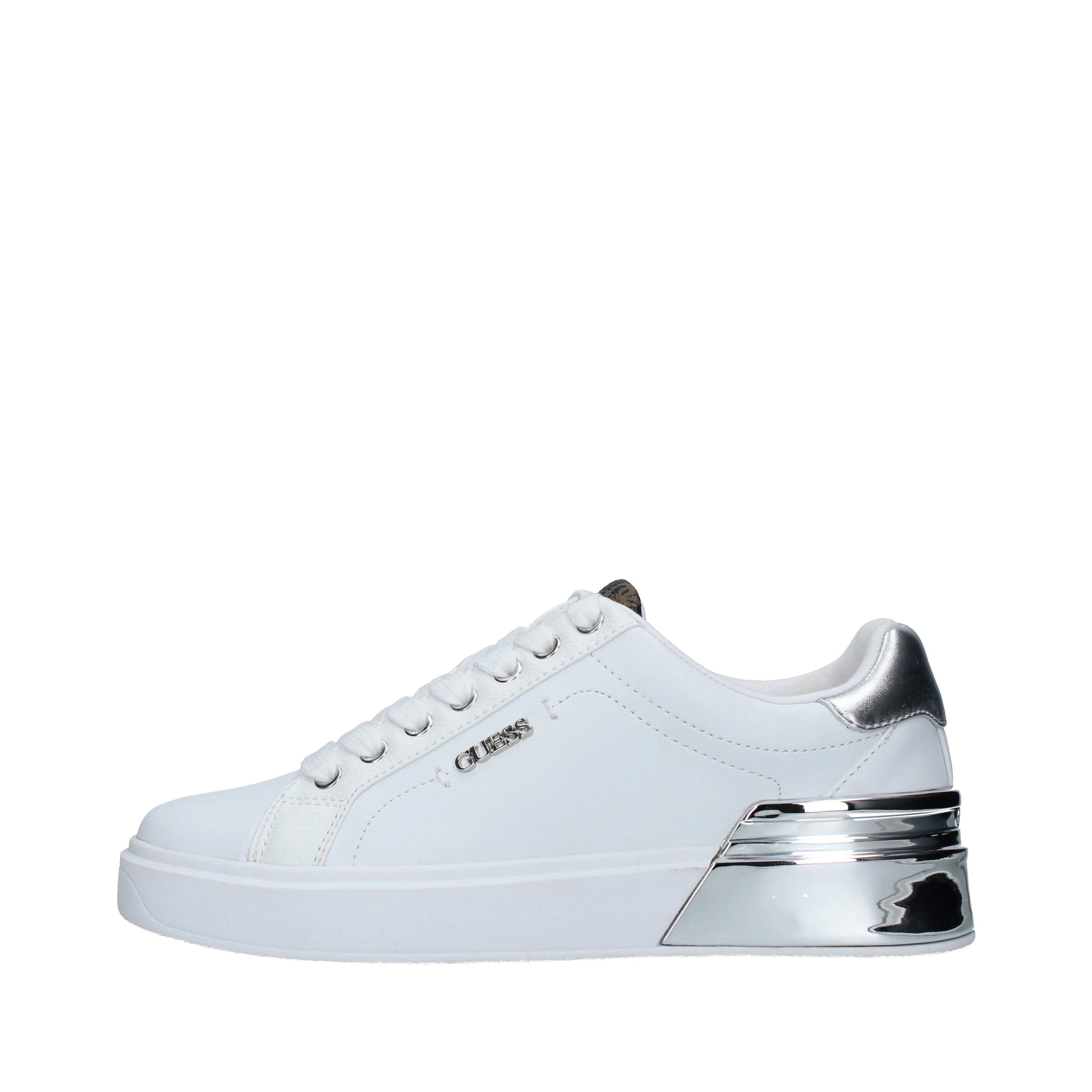 SNEAKERS CORLINA CON TALLONE A SPECCHIO DONNA BIANCO