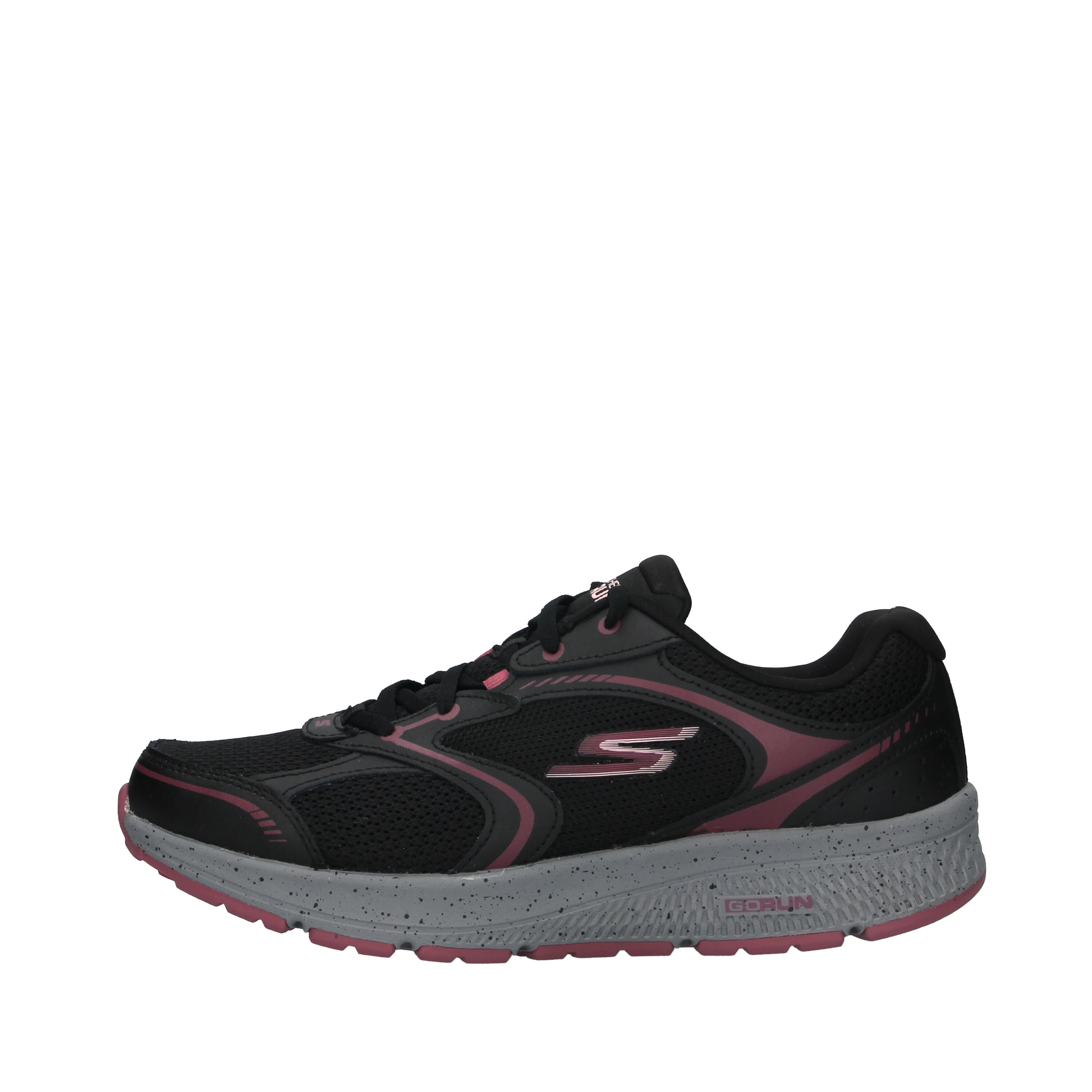 Skechers SNEAKERS GO RUN CONSISTENT CON LACCI DONNA NERO E ROSA Step By Step Shop