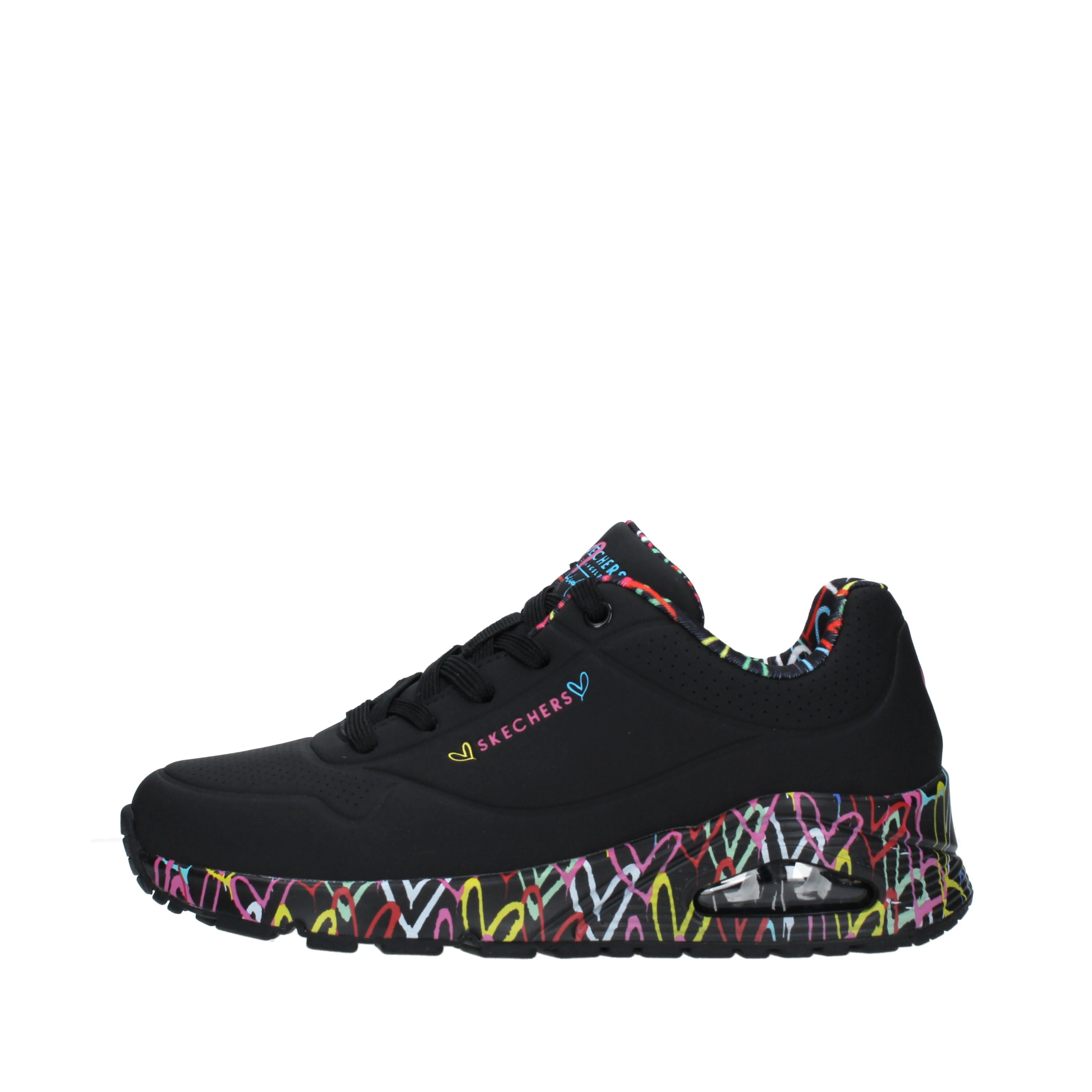 Scarpe skechers donna nero online