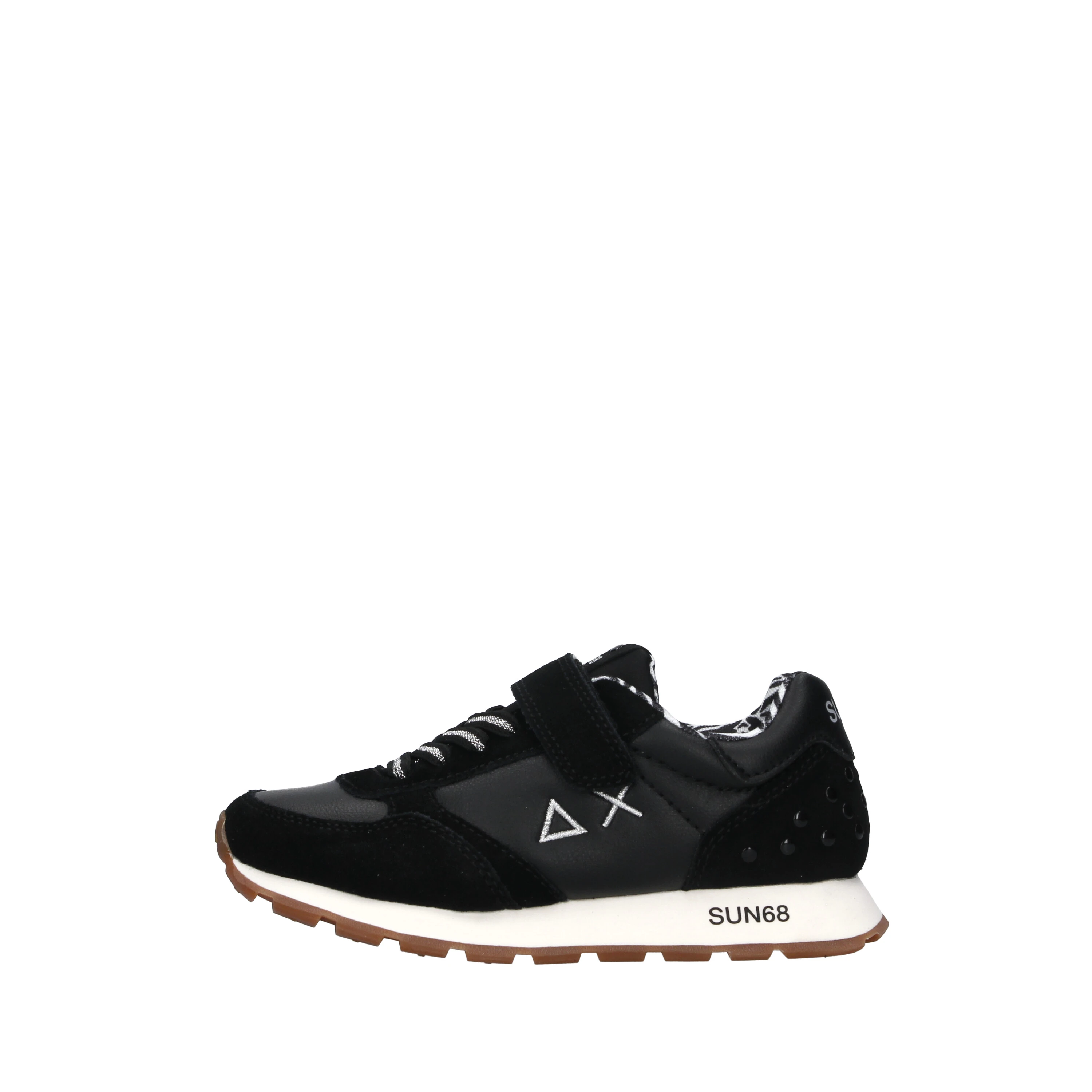 SNEAKERS   ALLY STUDS CON STRAPPO BAMBINA NERO