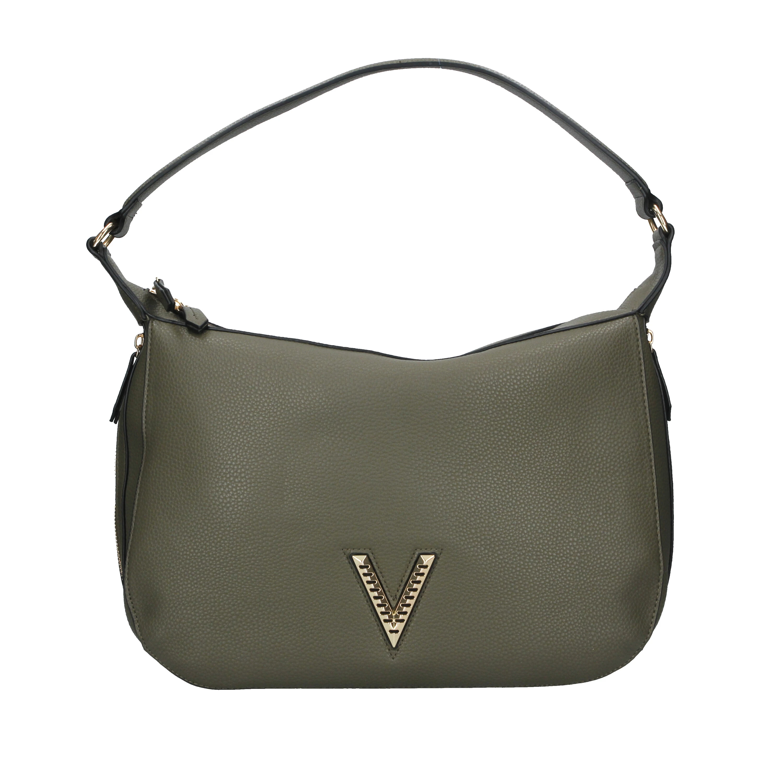 BORSE A SPALLA CON ZIP LATERLARI DONNA VERDE