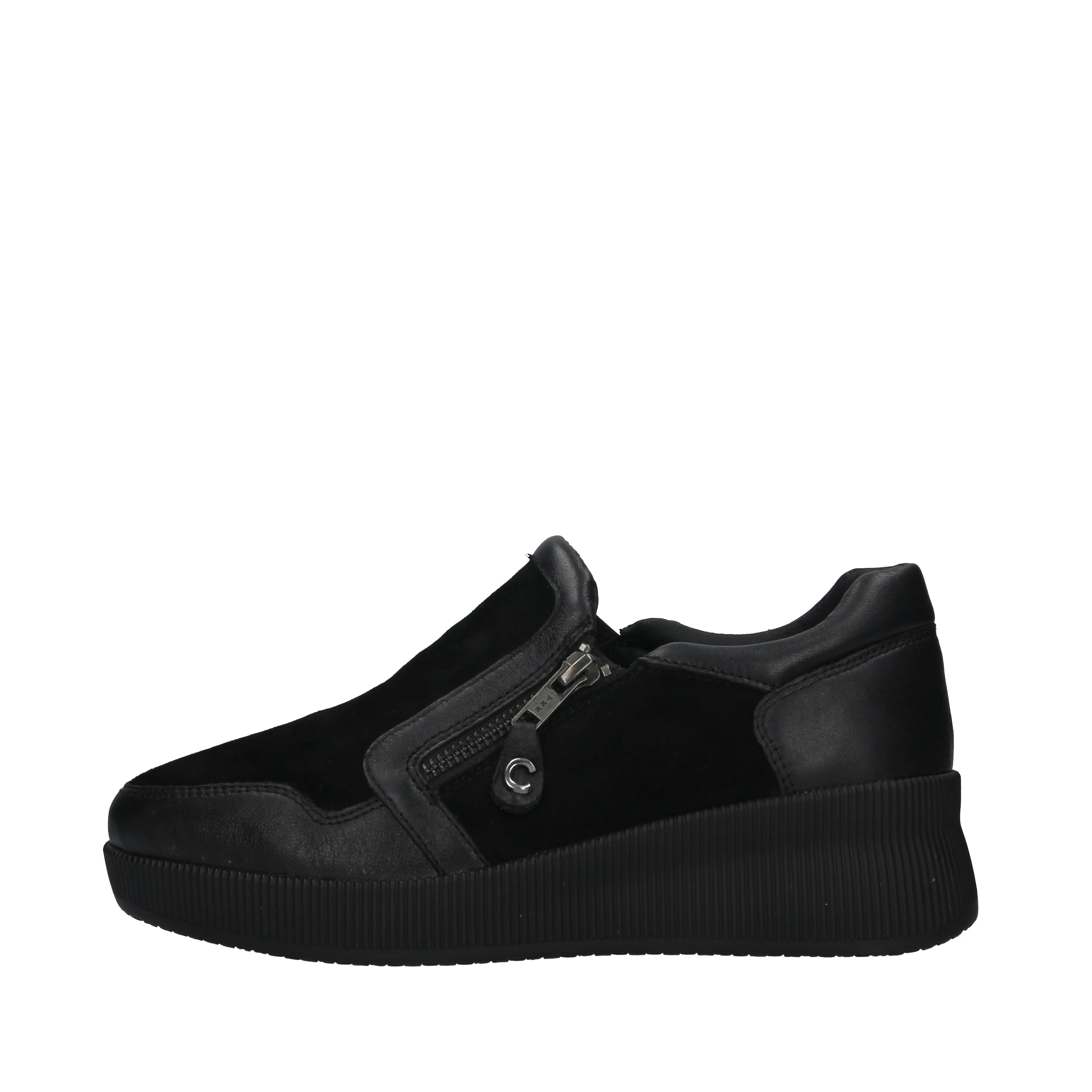 SNEAKERS SLIP ON CON ZEPPA DONNA NERO