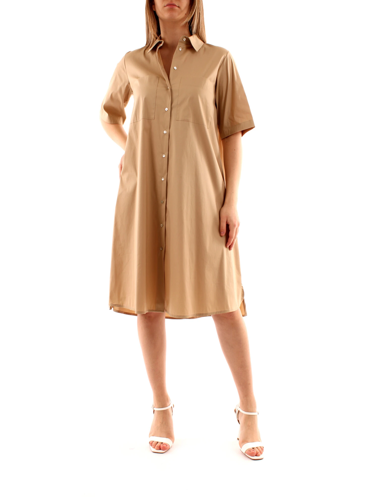 VESTITO CHEMISIER DONNA BEIGE