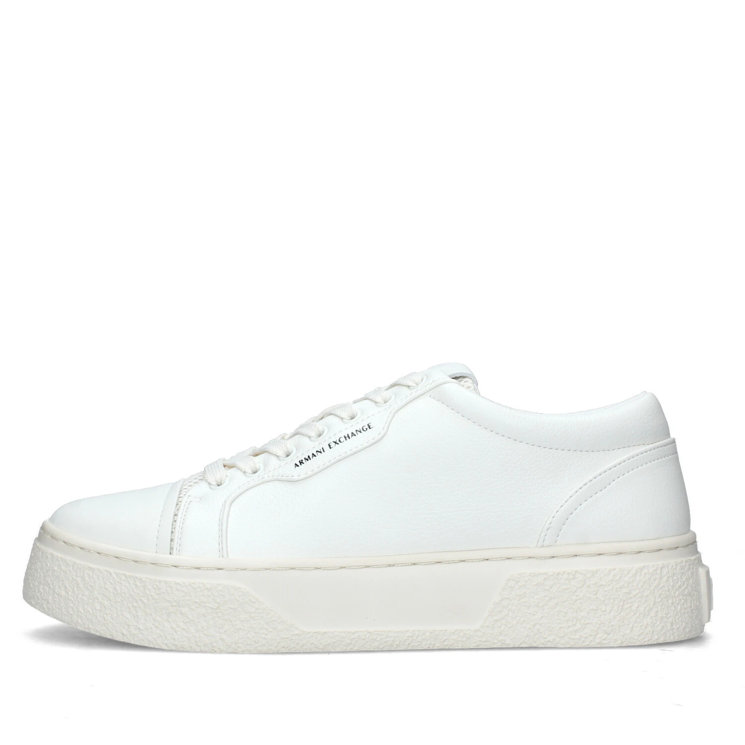 SNEAKERS PLATFORM CON TALLONE LOGATO UOMO BIANCO PANNA