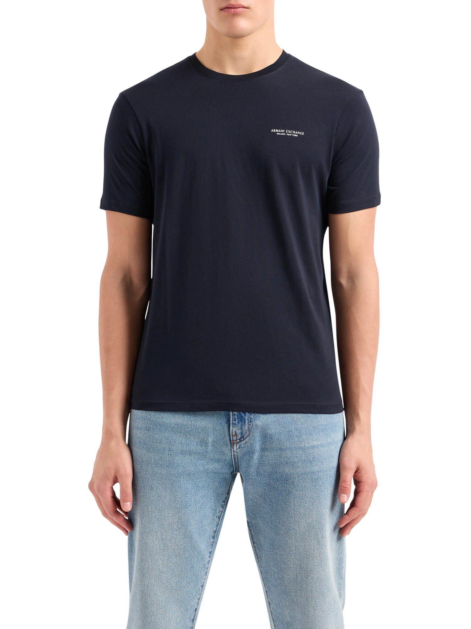 T-SHIRT MANICA CORTA CON LOGO UOMO BLU