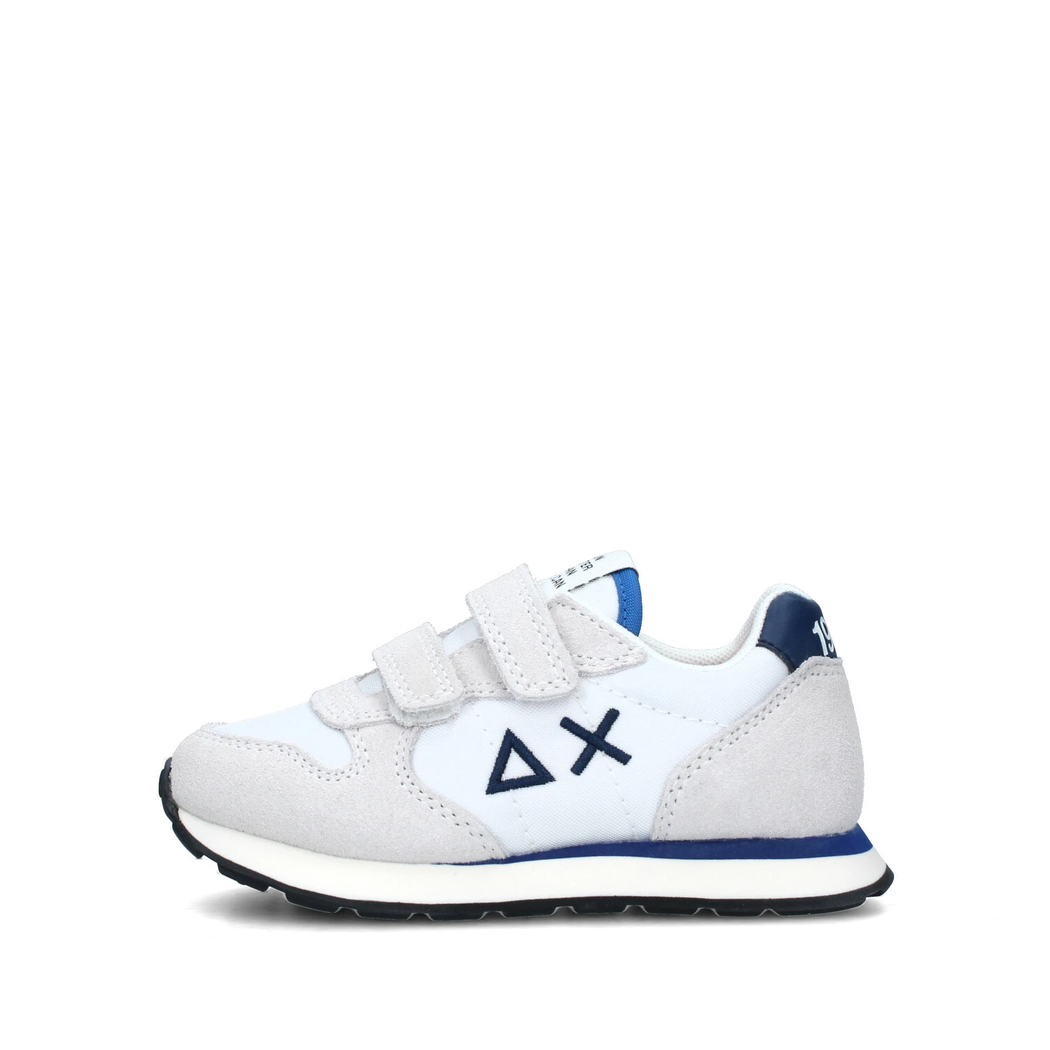 SNEAKERS BASSE TOM SOLID CON STRAPPI BAMBINO BIANCO