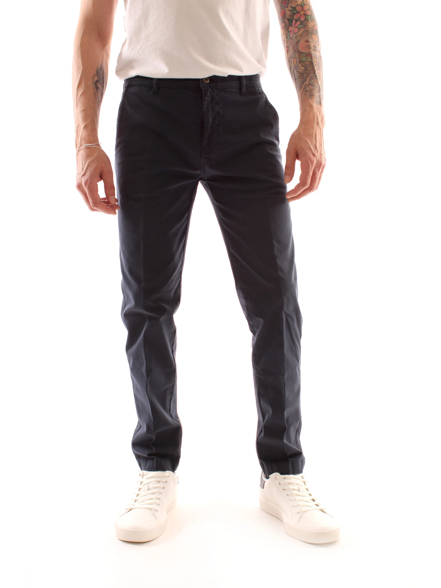 PANTALONI CHINO UOMO BLU