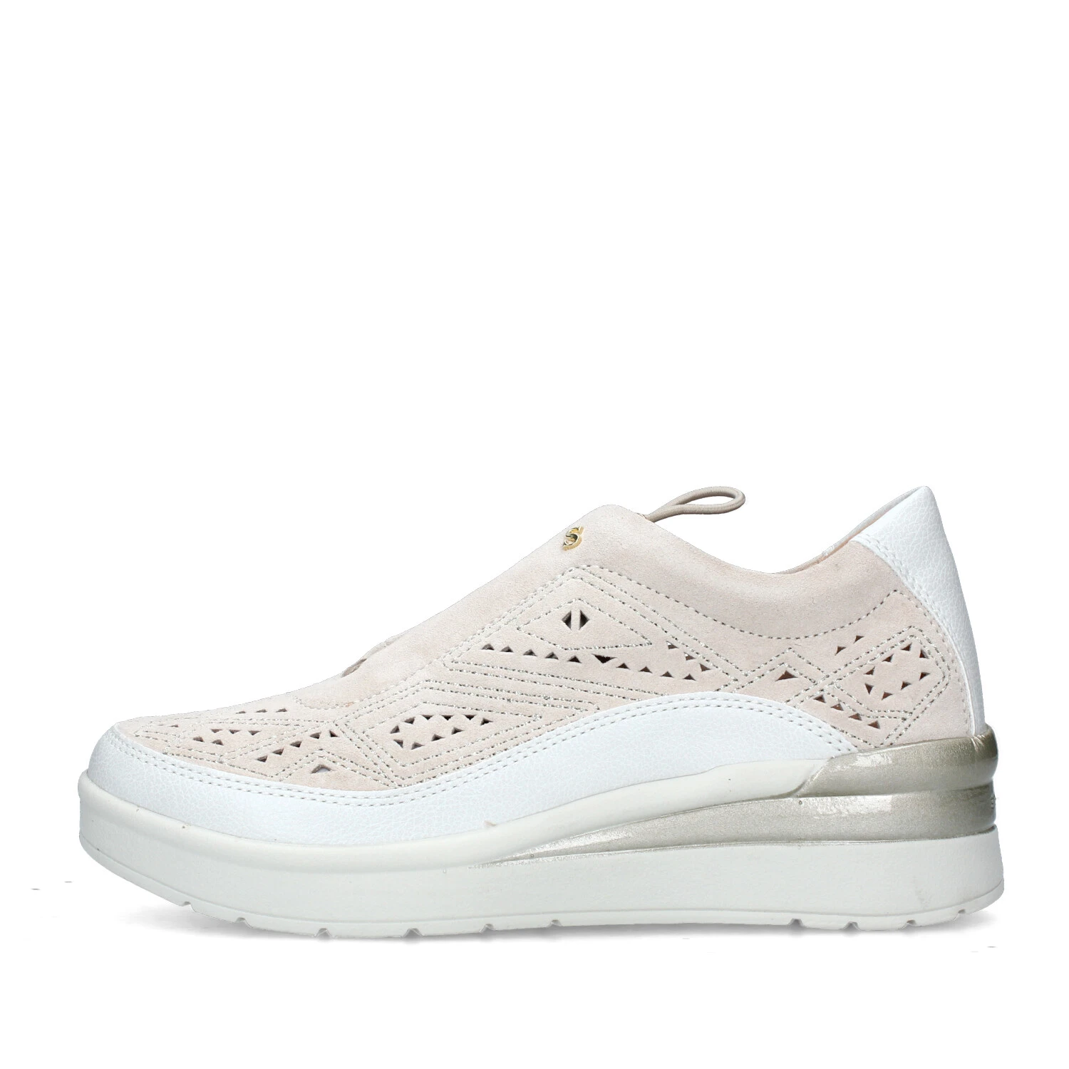 SNEAKERS SLIP ON CREAM 21 DONNA BEIGE