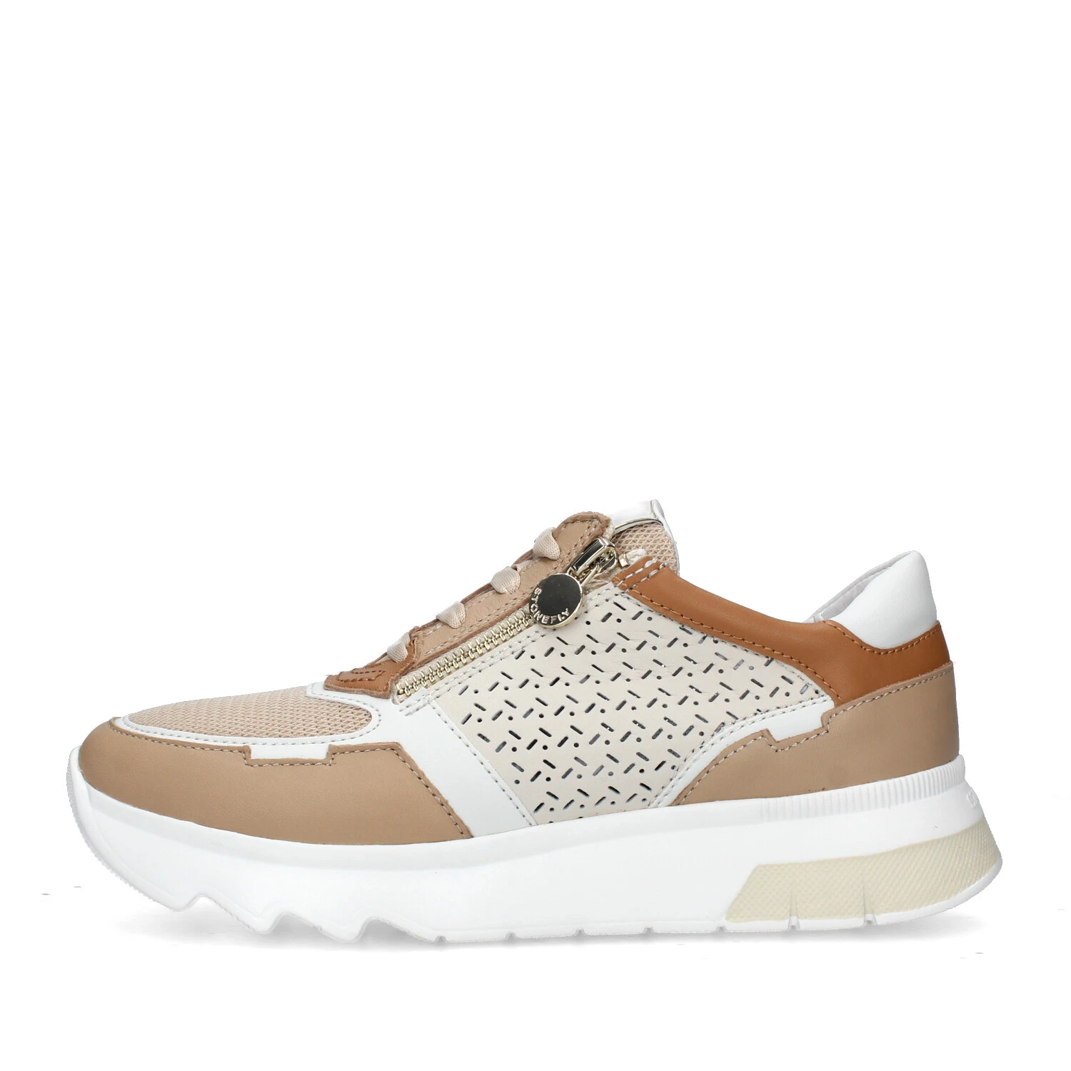 SNEAKERS PLATFORM SPOCK 40 DONNA BIANCO CUOIO