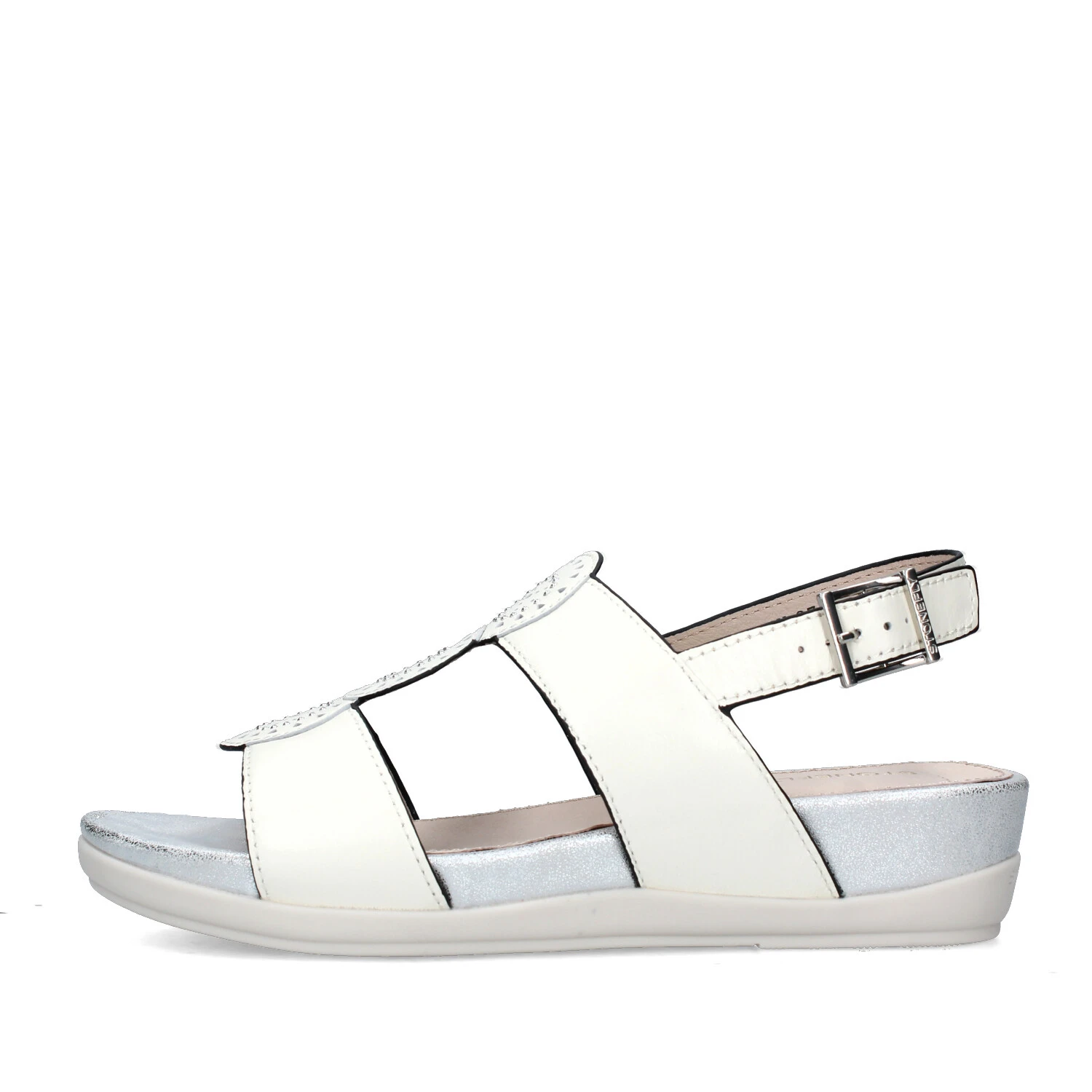 SANDALI CON ZEPPA EVE 30 DONNA BIANCO GRIGIO