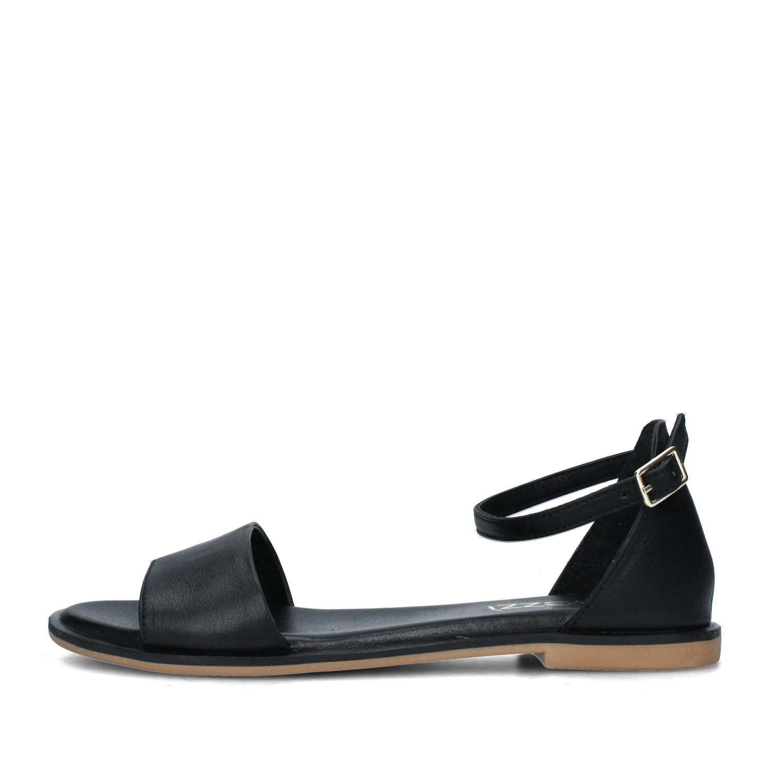 SANDALI TACCO BASSO E CINTURINO REGOLABILE OUTSOLE DONNA NERO