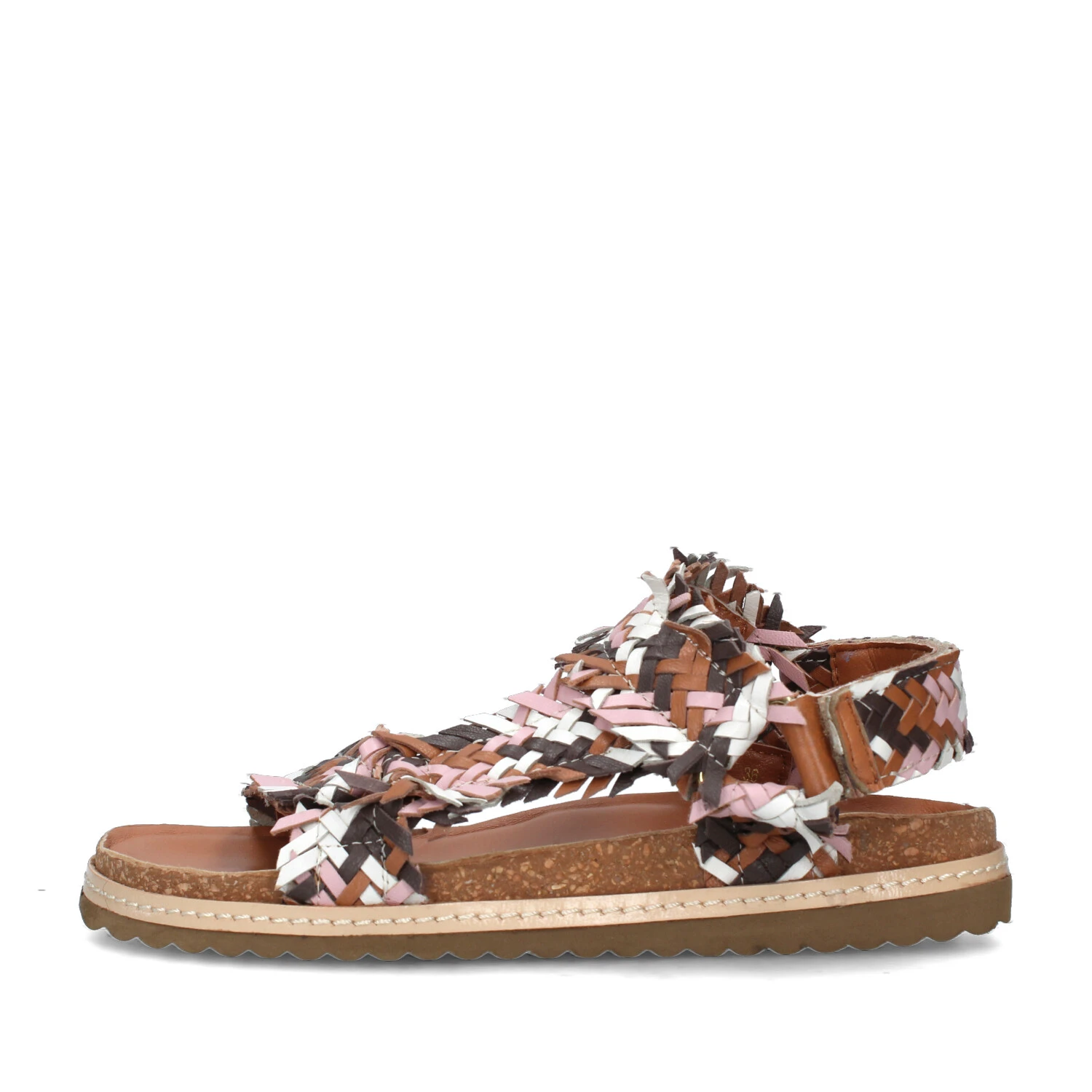 SANDALI CON ZEPPA WELT MULTICOLORE DONNA CUOIO