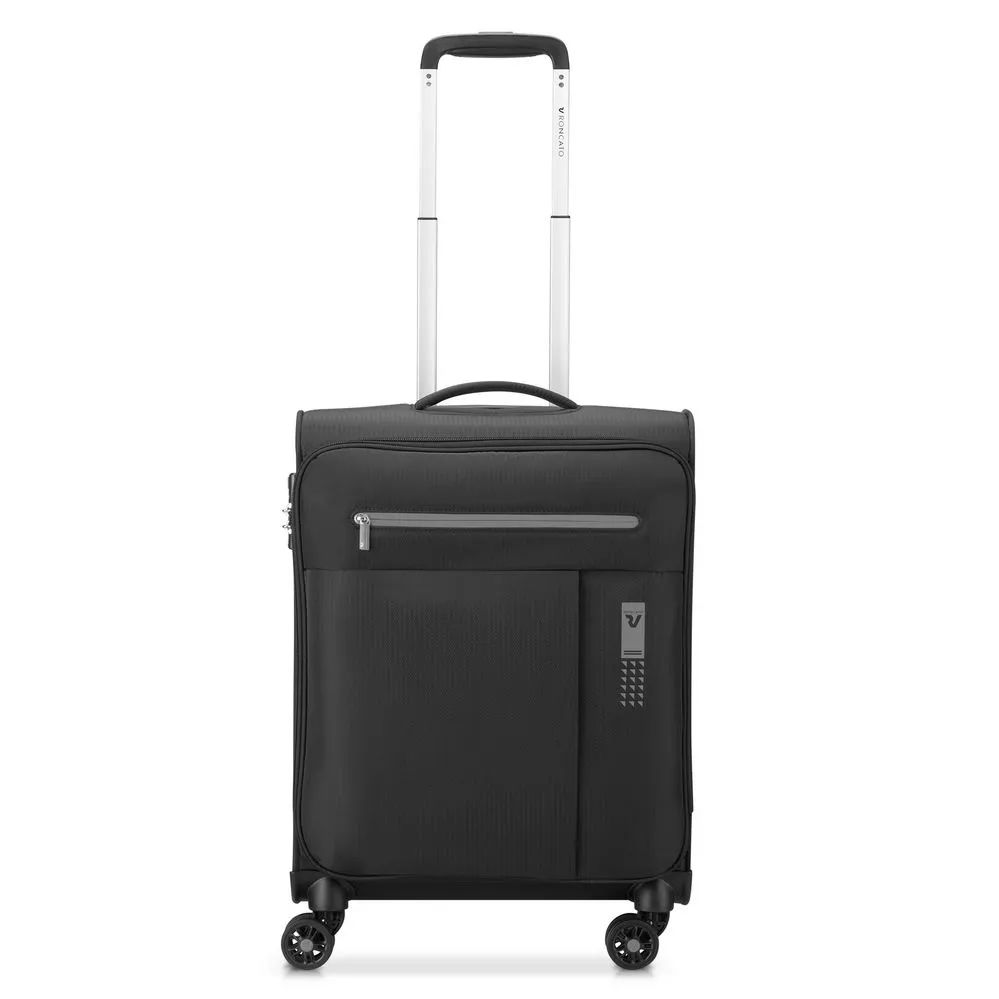 TROLLEY CABINA EXP LITE SOFT 4R CM 55 UNISEX NERO