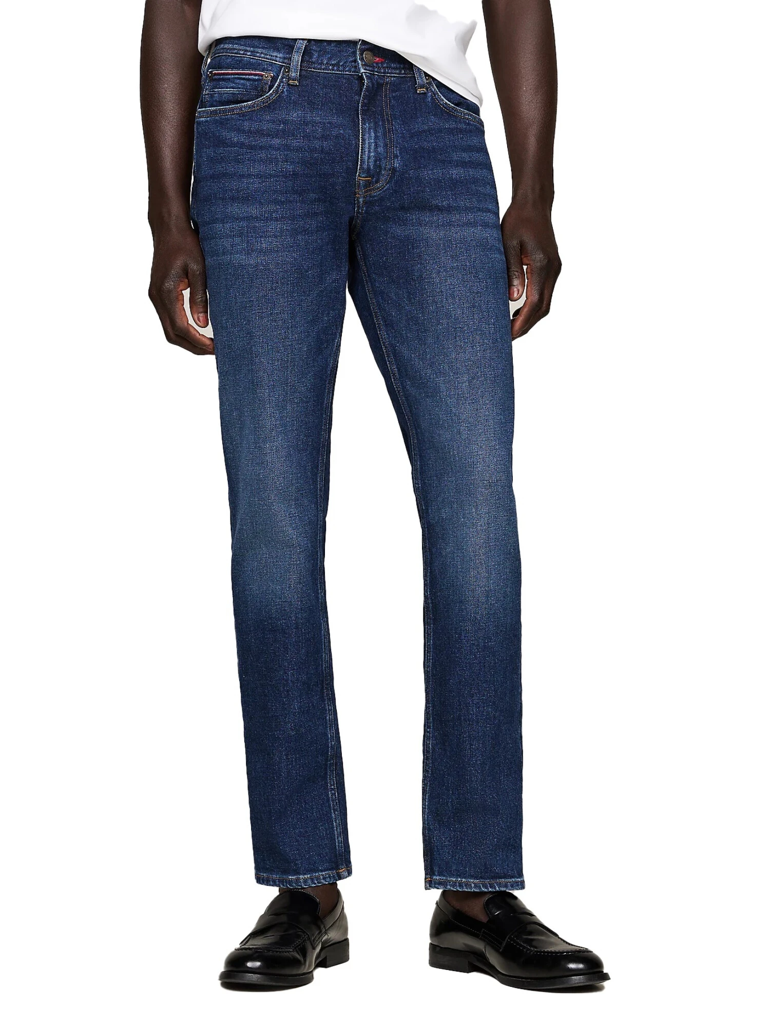 JEANS SLIM FIT IN MISTO COTONE UOMO BLU