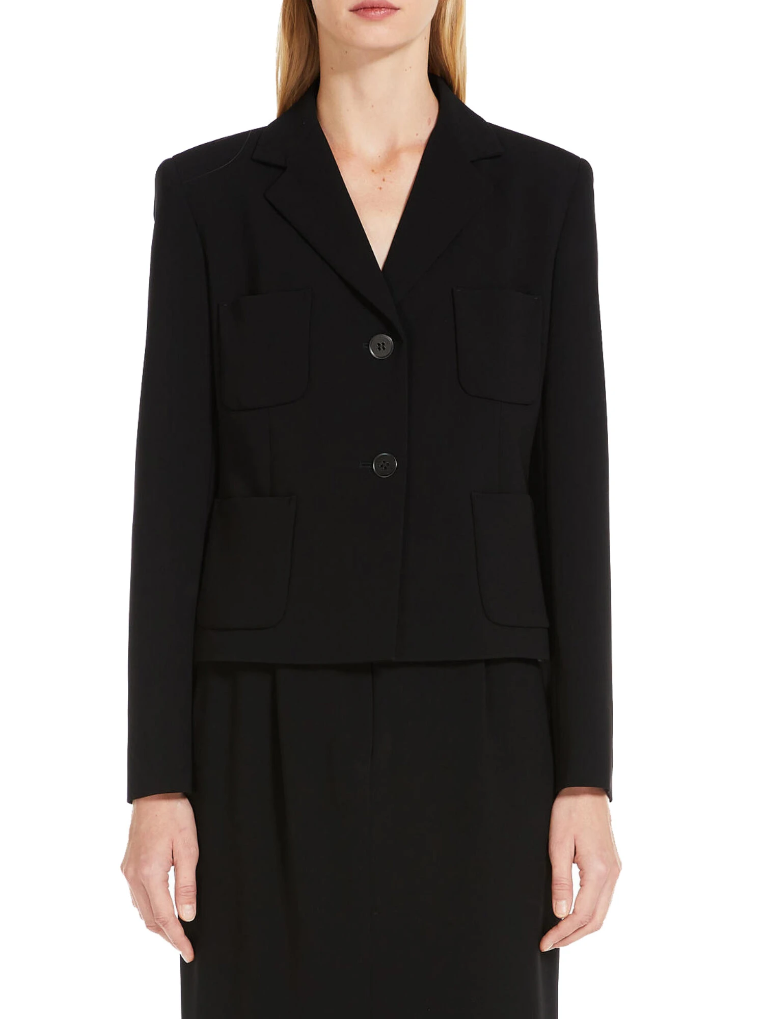 GIACCA BLAZER IN CADY DONNA NERO