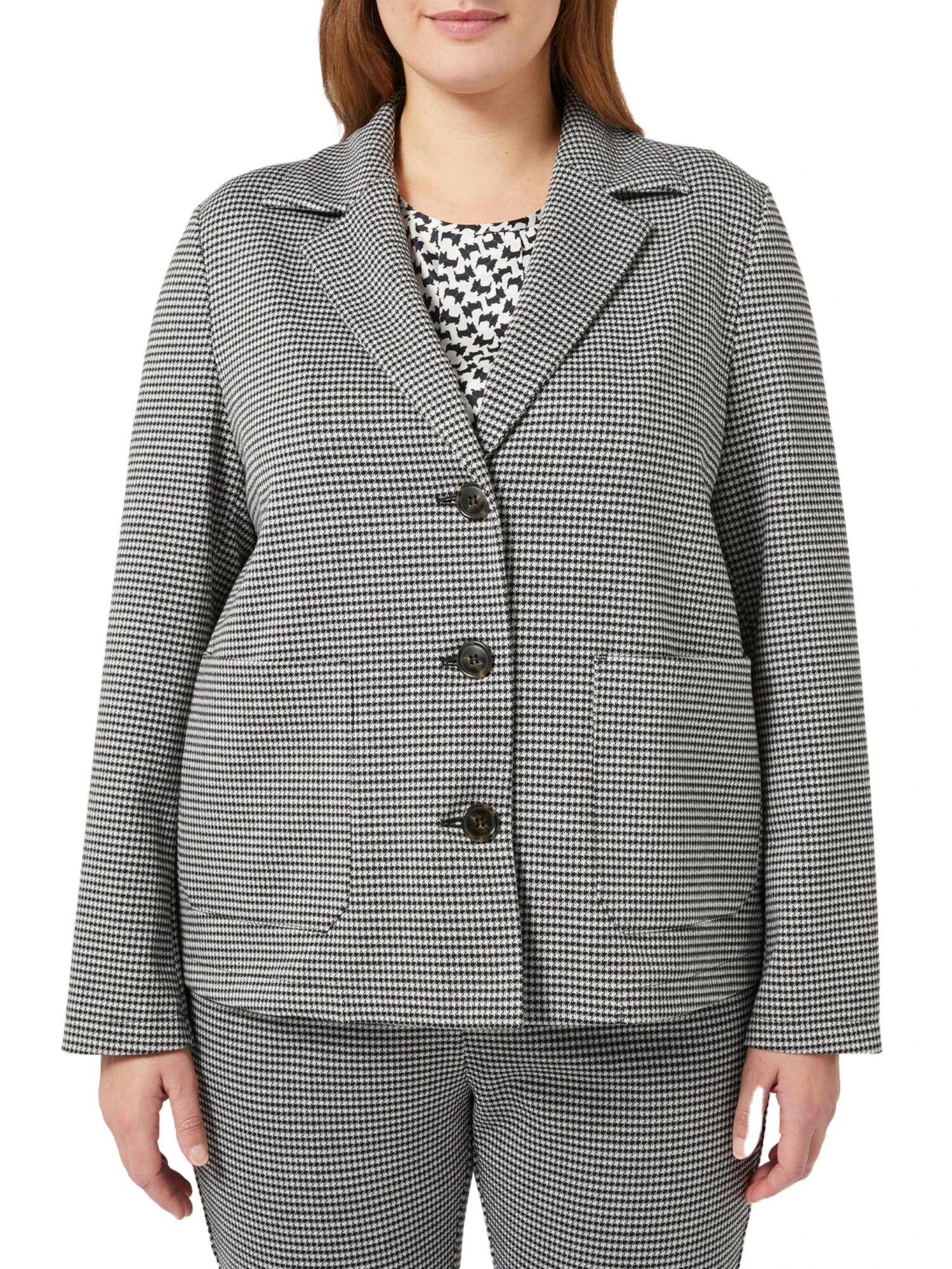 GIACCA BLAZER MONOPETTO IN JERSEY DONNA GRIGIO