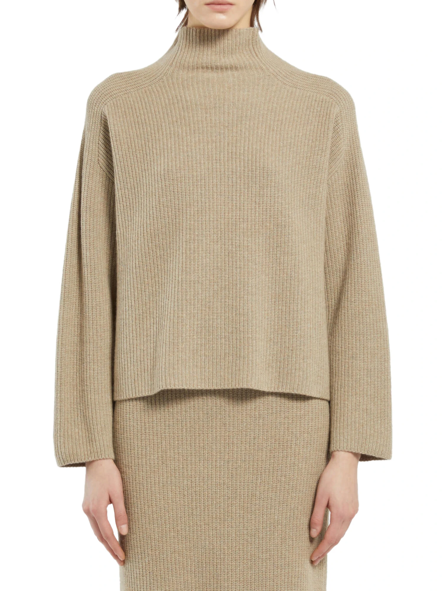 MAGLIA DOLCEVITA IN ECOCASHMERE DONNA BEIGE