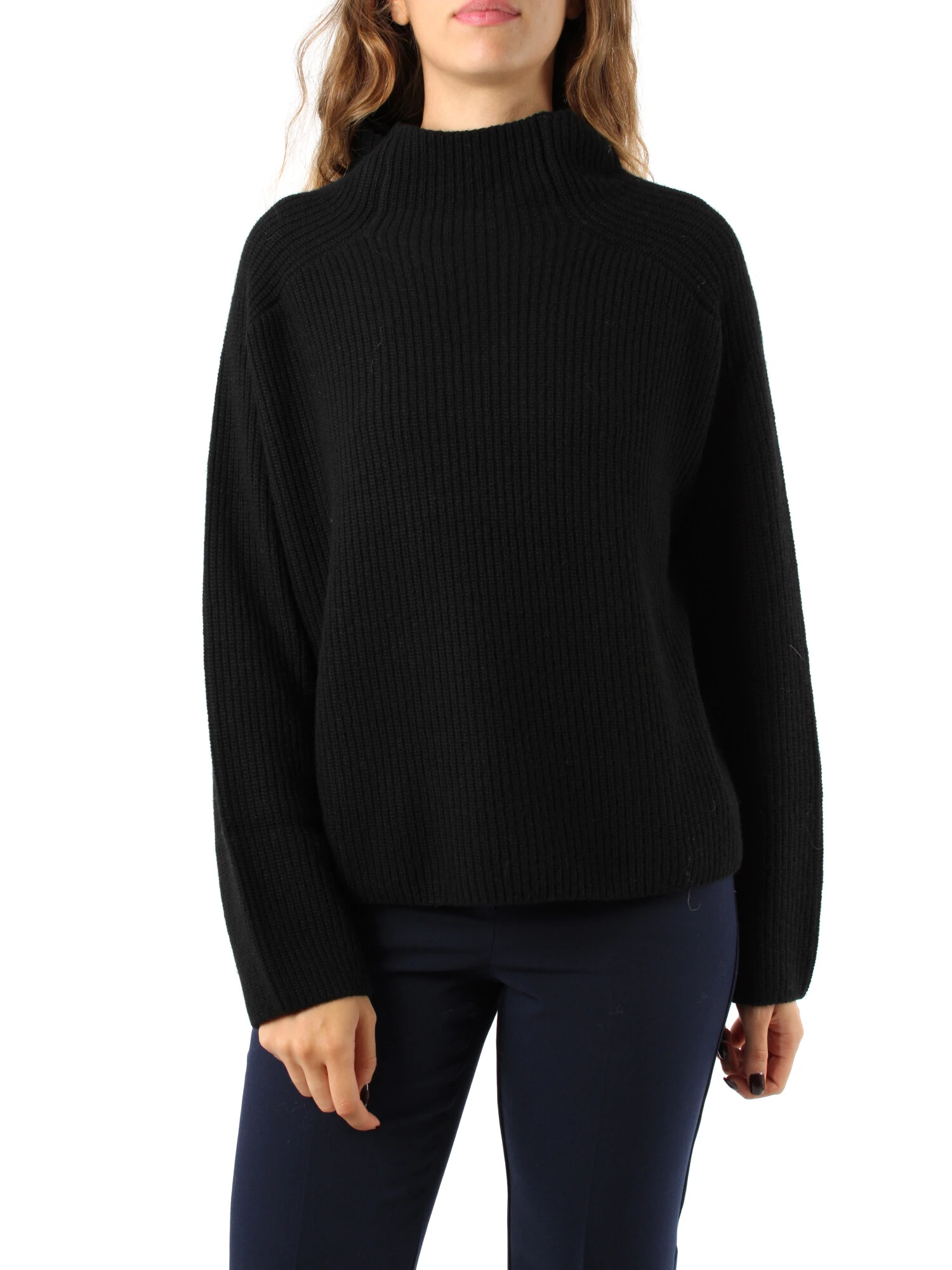 MAGLIA DOLCEVITA IN ECOCASHMERE DONNA NERO