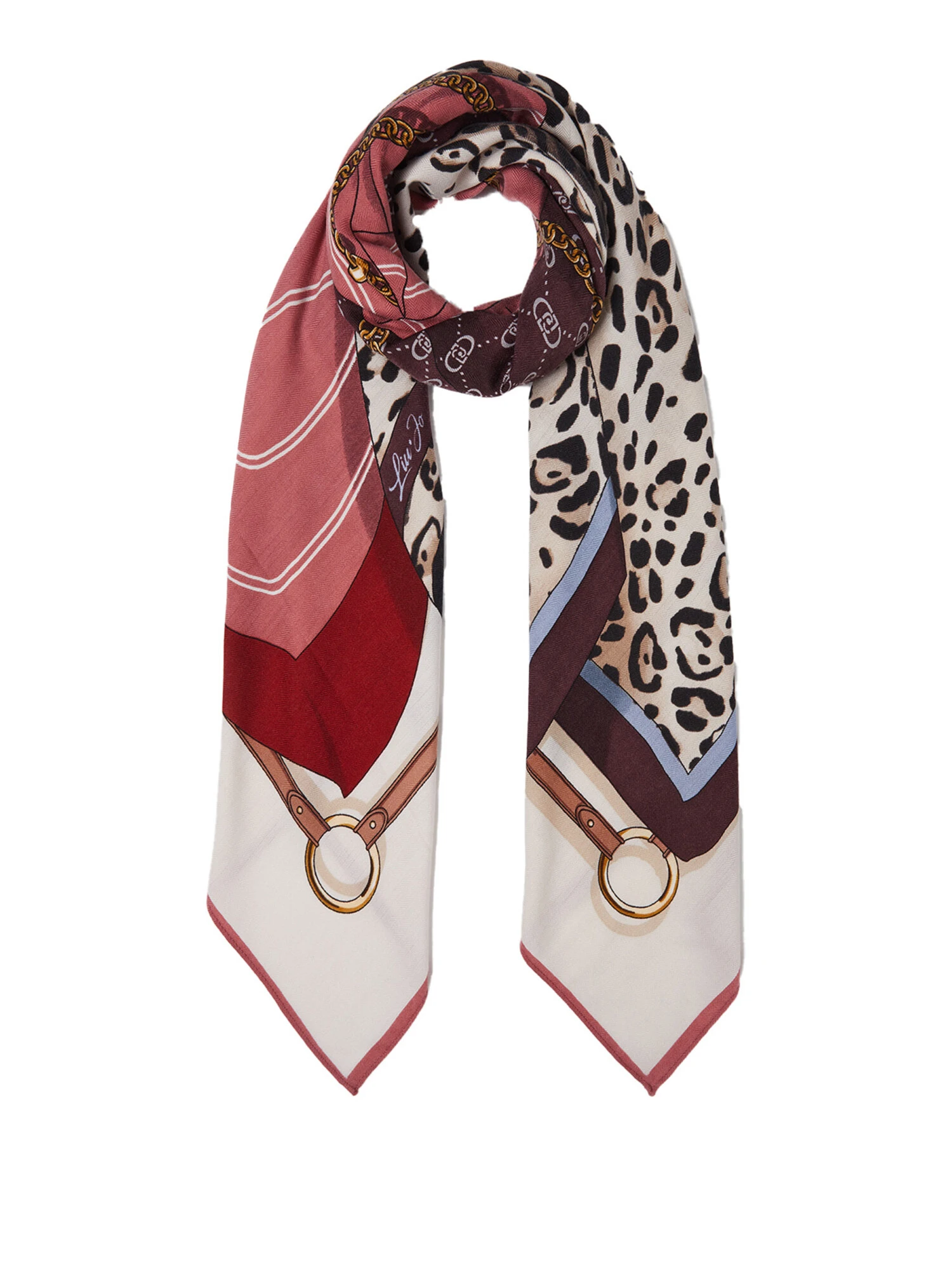 FOULARD A FANTASIA DONNA BEIGE