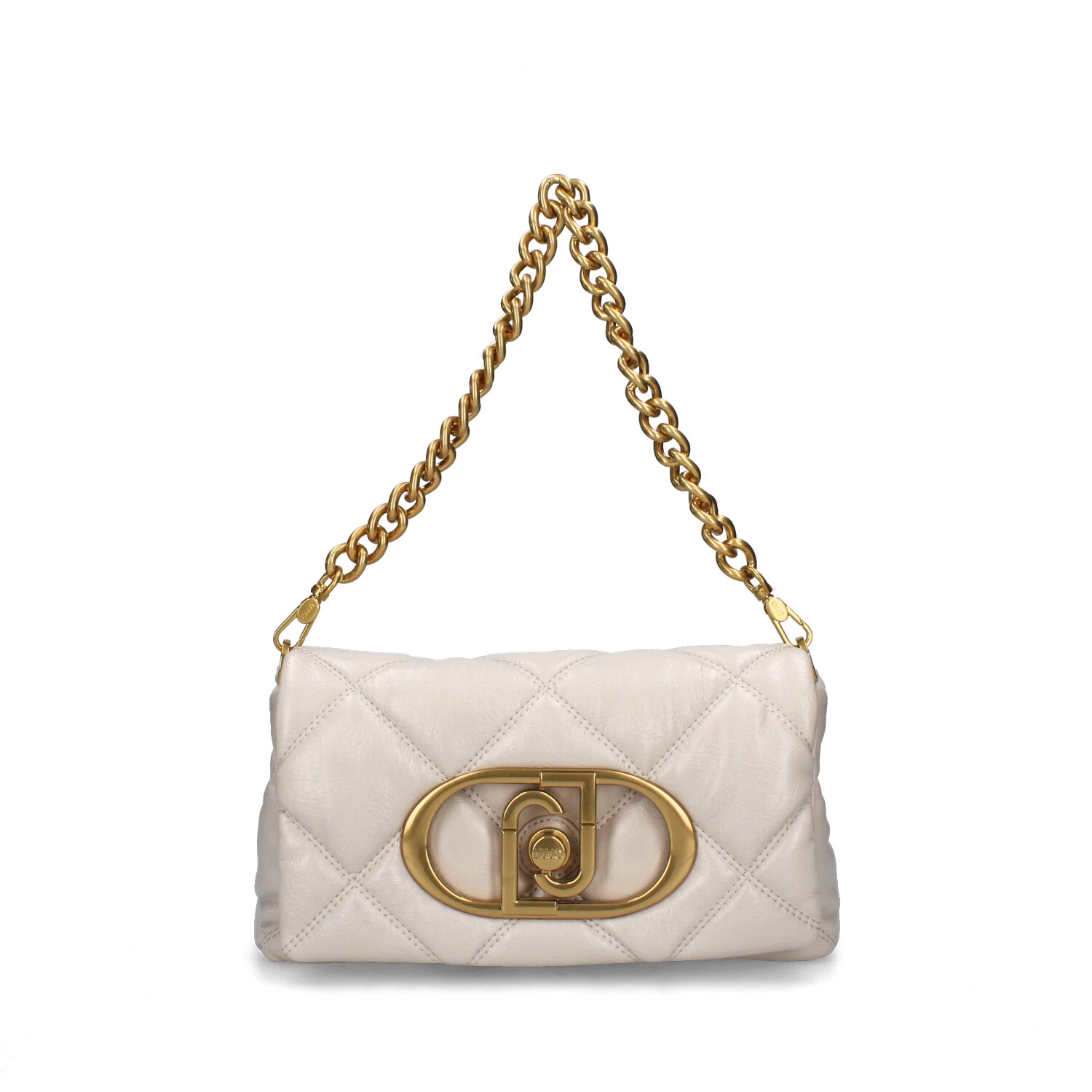 BORSA A SPALLA LAPUFFY MATELASSE' DONNA BEIGE