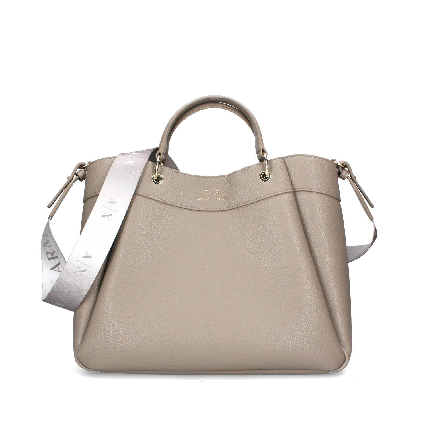 BORSA SHOPPING GRANDE CON TRACOLLA SFUMATA DONNA BEIGE