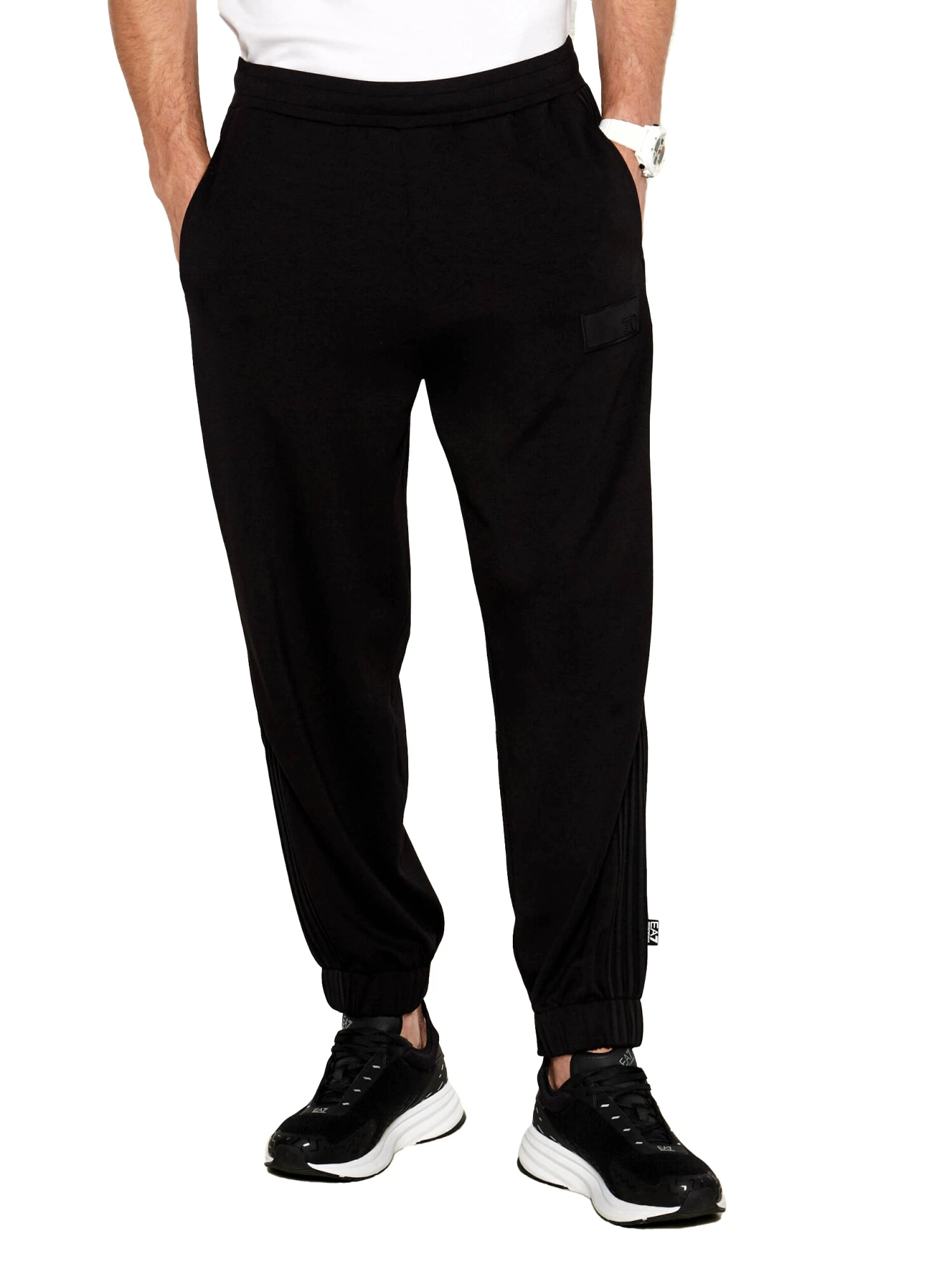 PANTALONI JOGGERS CON VITA ELASTICA UNISEX NERO