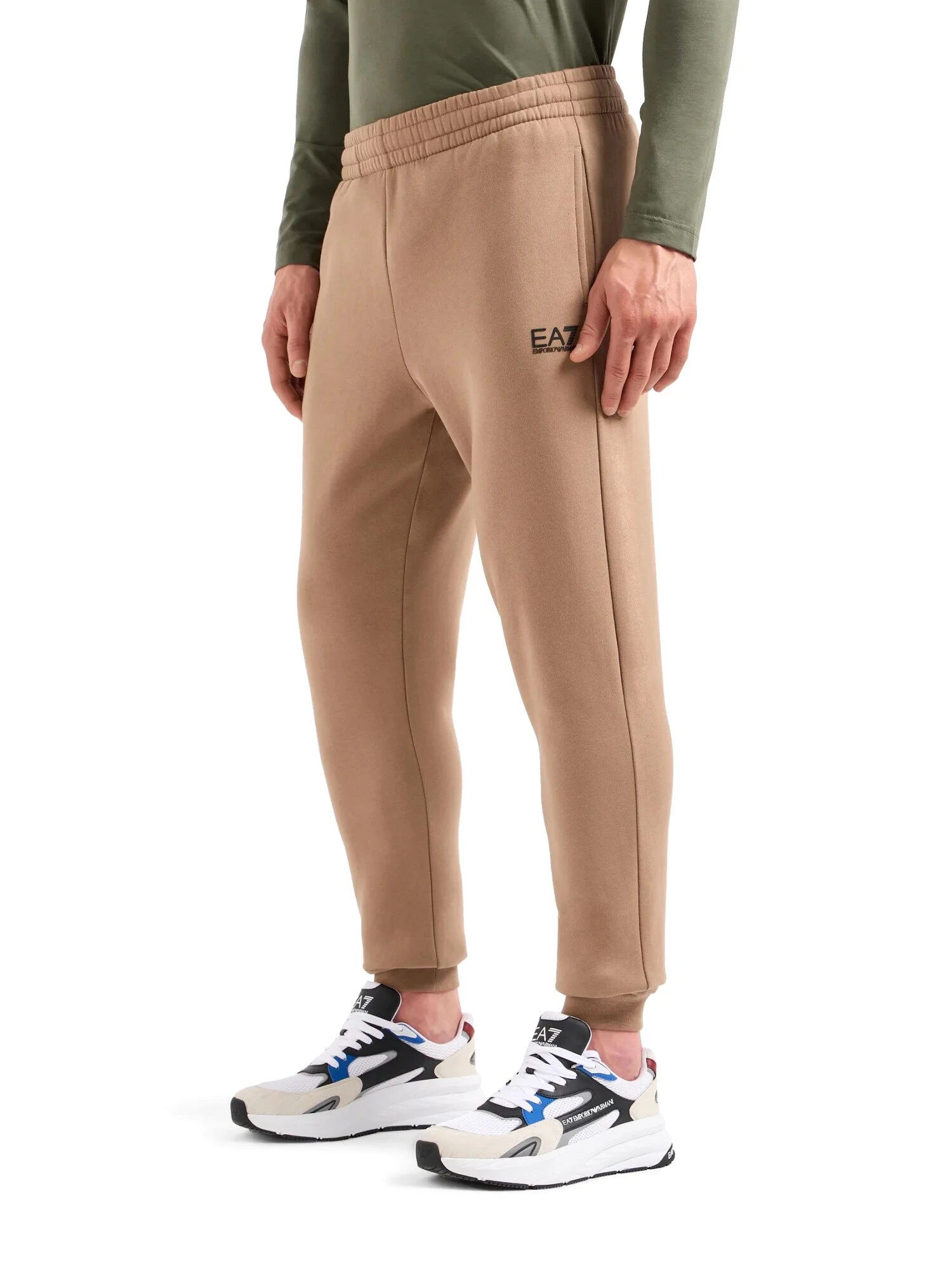 PANTALONI JOGGER LOGATI UOMO BEIGE