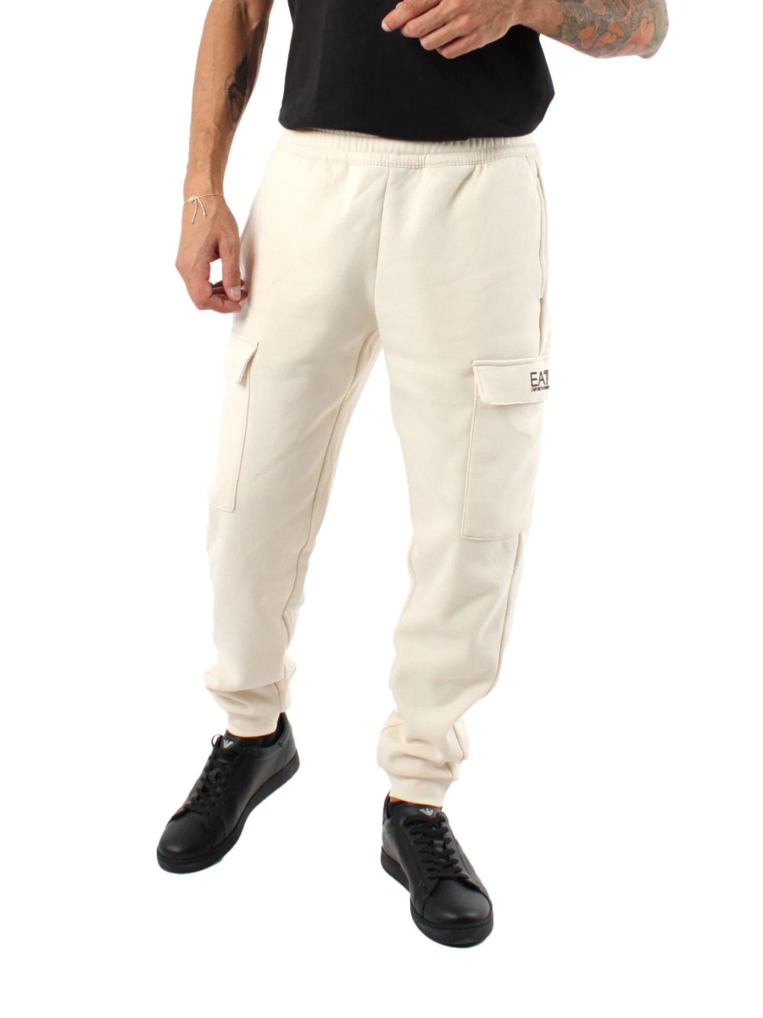 PANTALONI JOGGER CARGO UOMO BEIGE