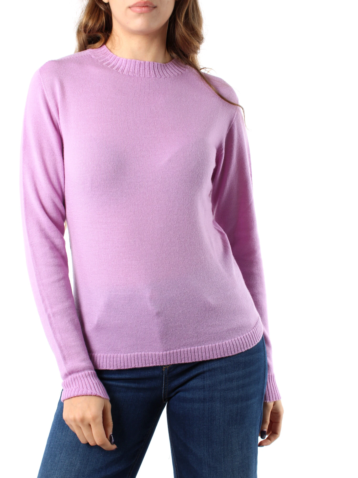 MAGLIA GIROCOLLO DONNA VIOLA