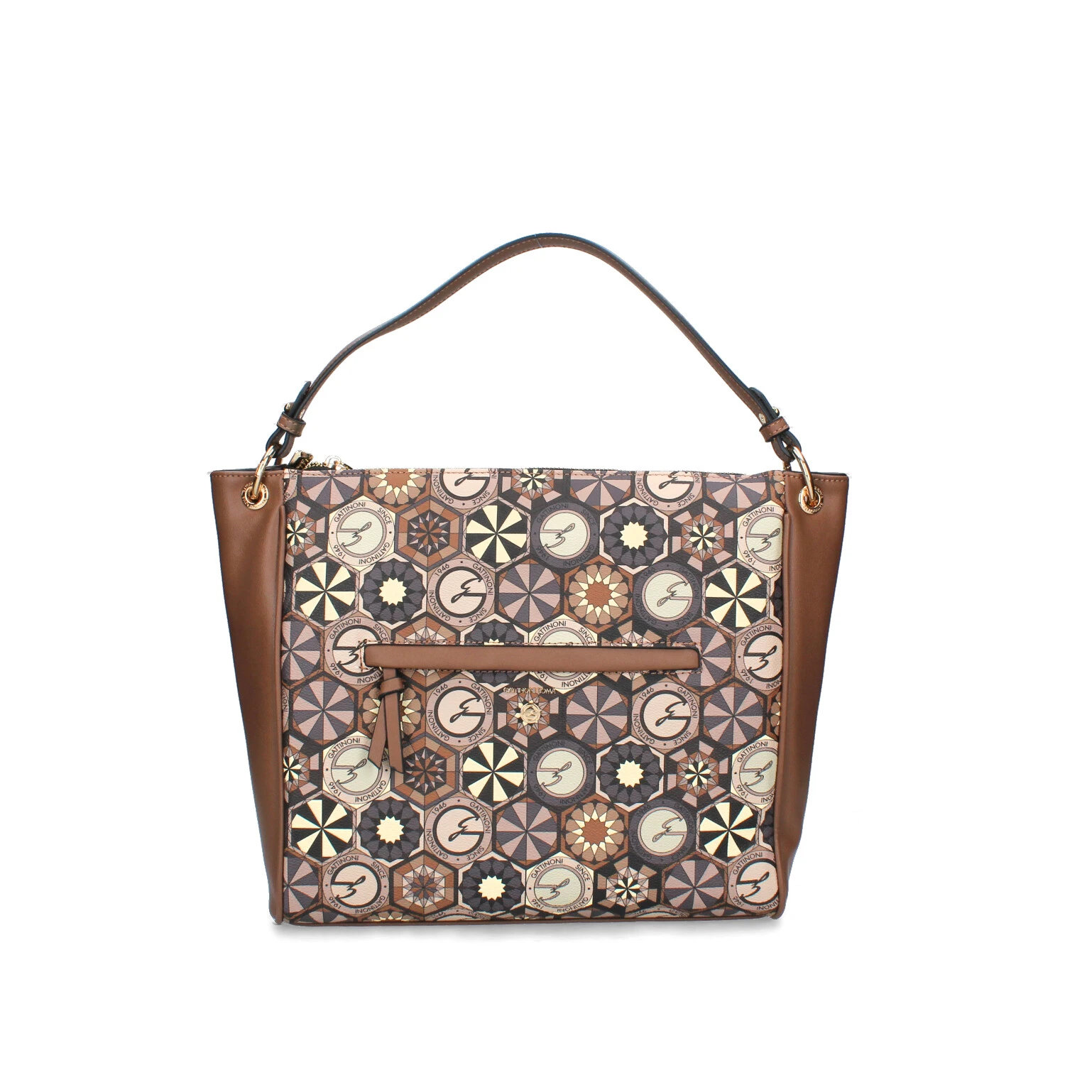 BORSA A SPALLA TEODOSIA DAILY LARGE DONNA MARRONE