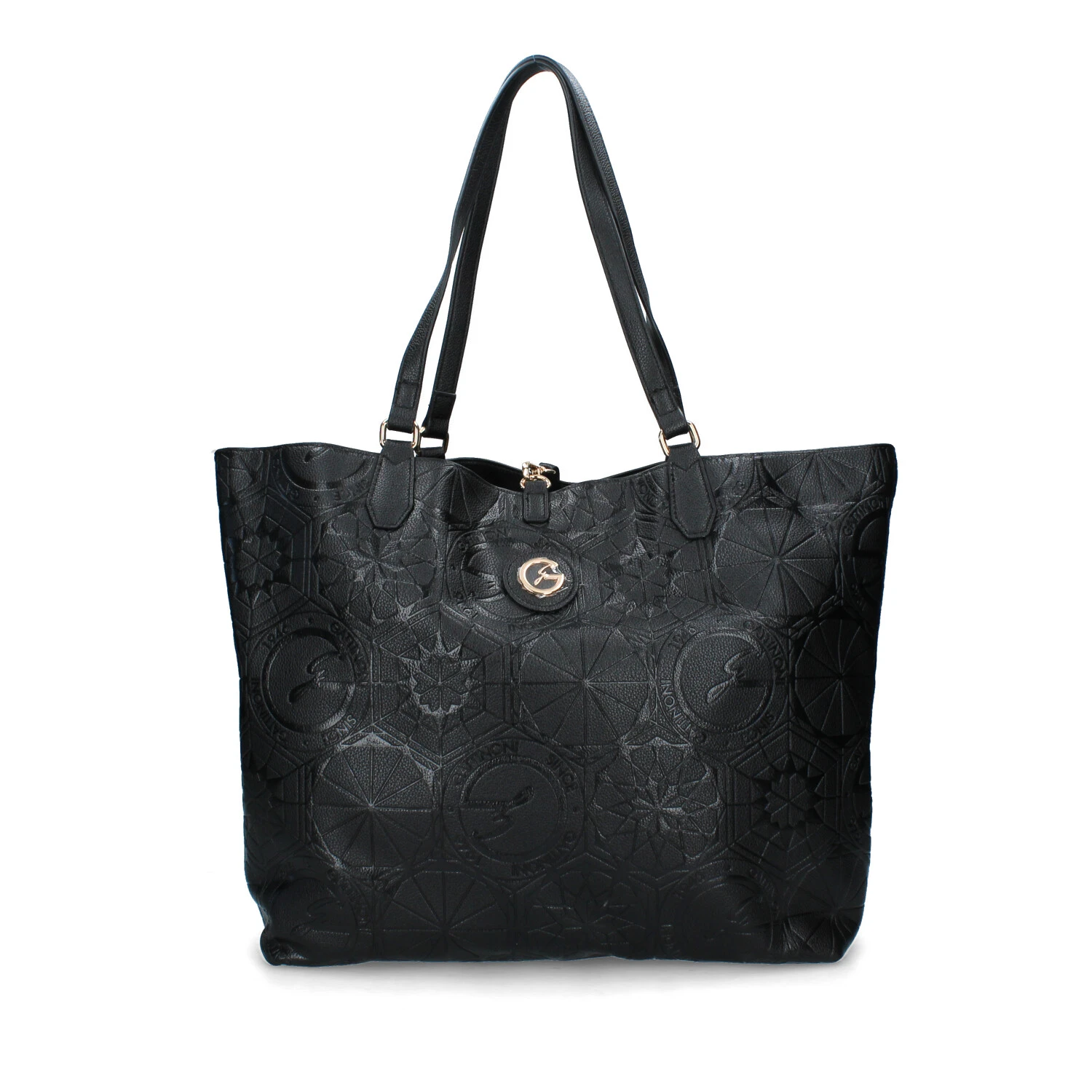 BORSA SHOPPING TEODOSIA REVERSIBILE LOGATA DONNA NERO