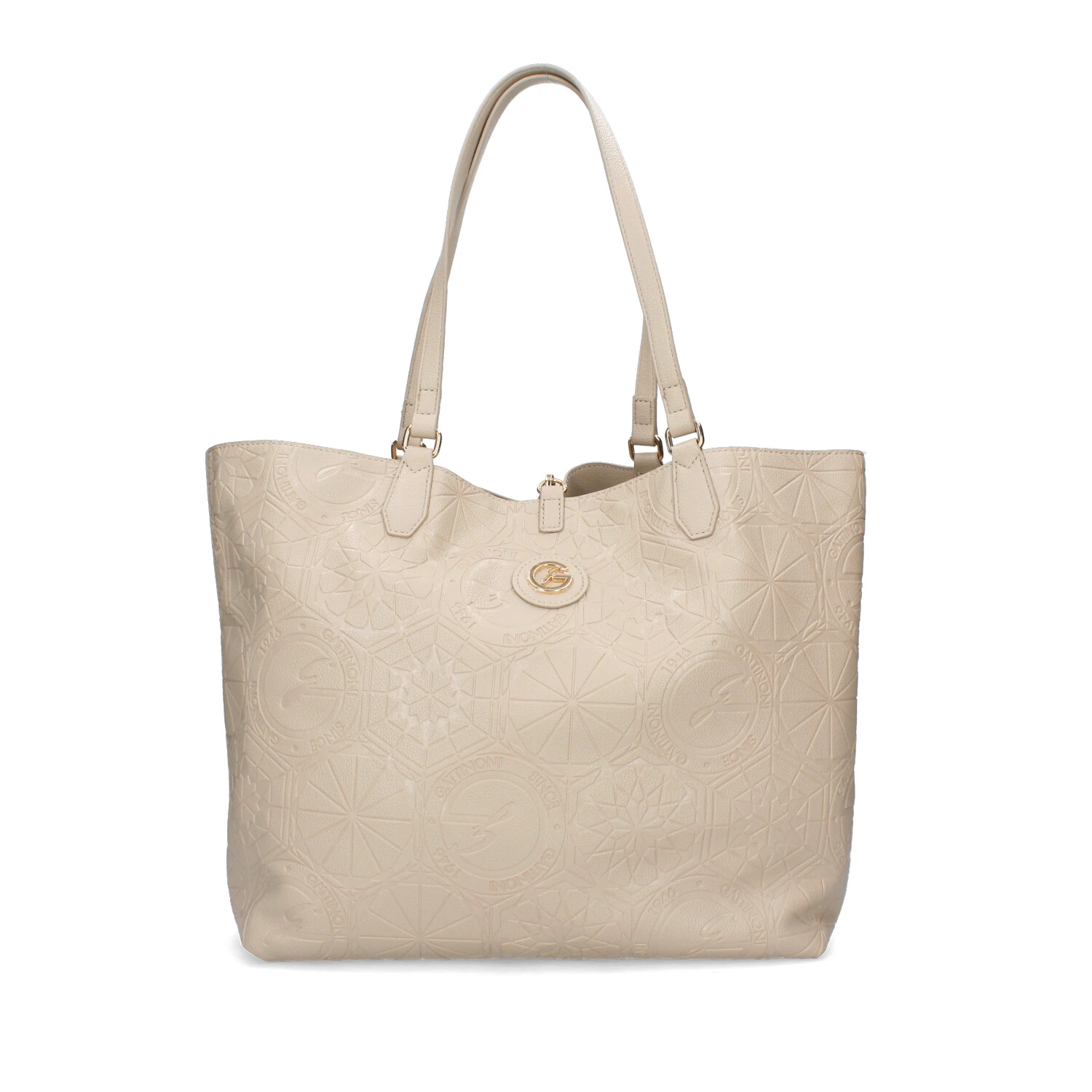 BORSA SHOPPING TEODOSIA REVERSIBILE LOGATA DONNA BEIGE