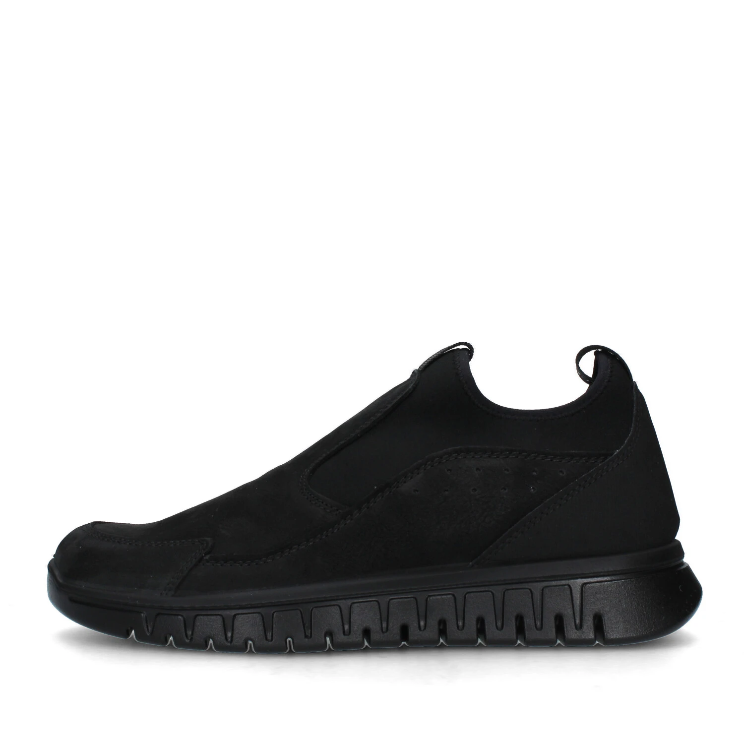 SNEAKERS SLIP ON CON ELASTICO UOMO NERO