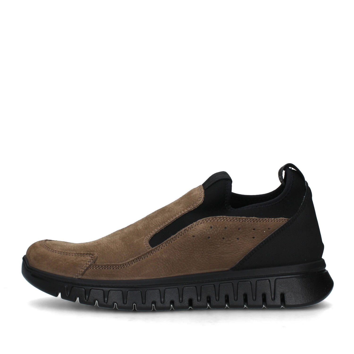 SNEAKERS SLIP ON CON ELASTICO UOMO BEIGE