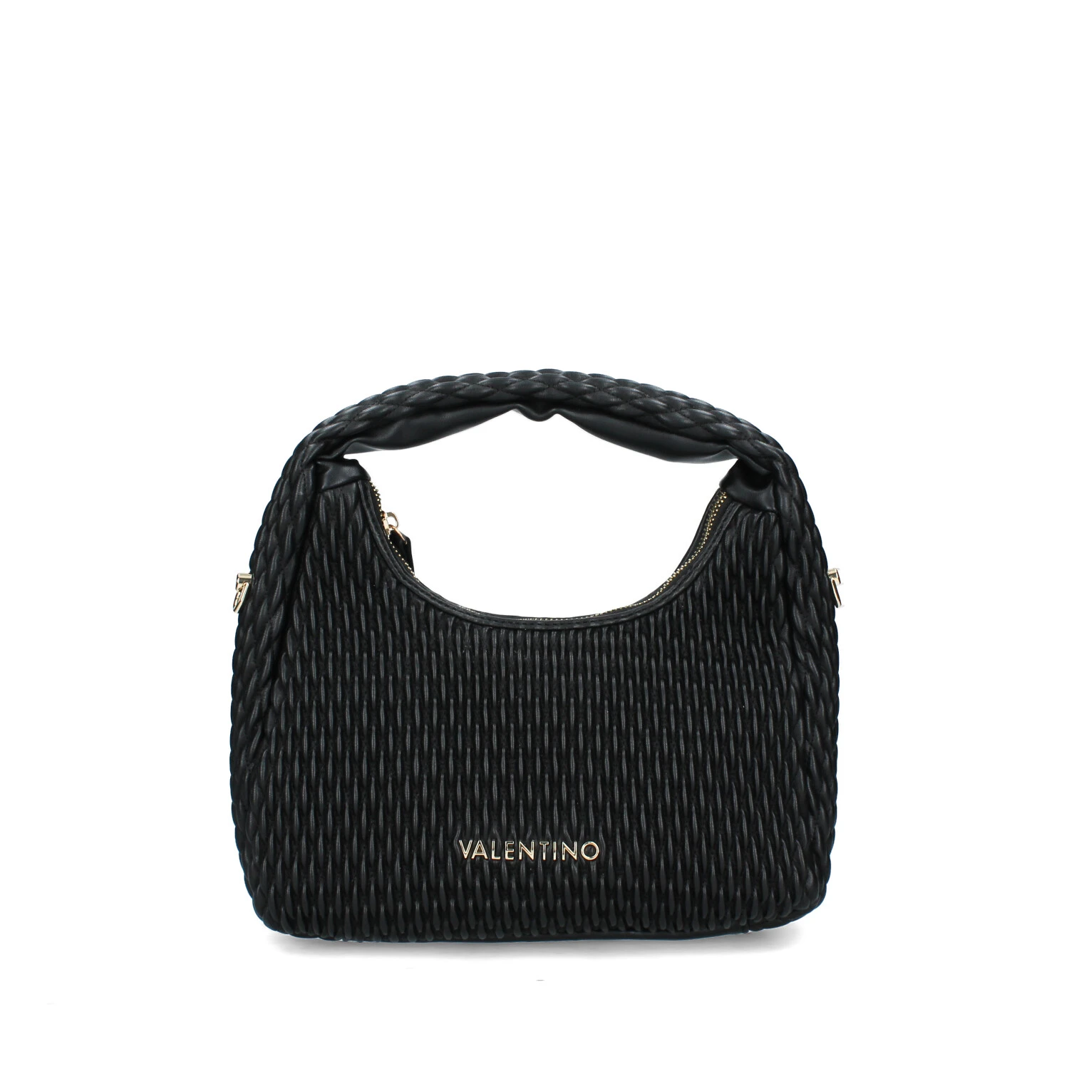 BORSA A SPALLA FREQUENCY RE PLISSETTATA DONNA NERO