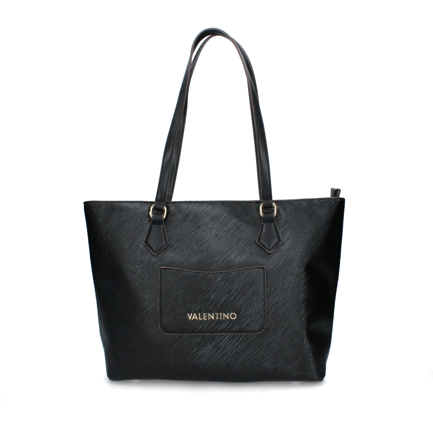 BORSA A SPALLA POSILLIPO CON LOGO DONNA NERO