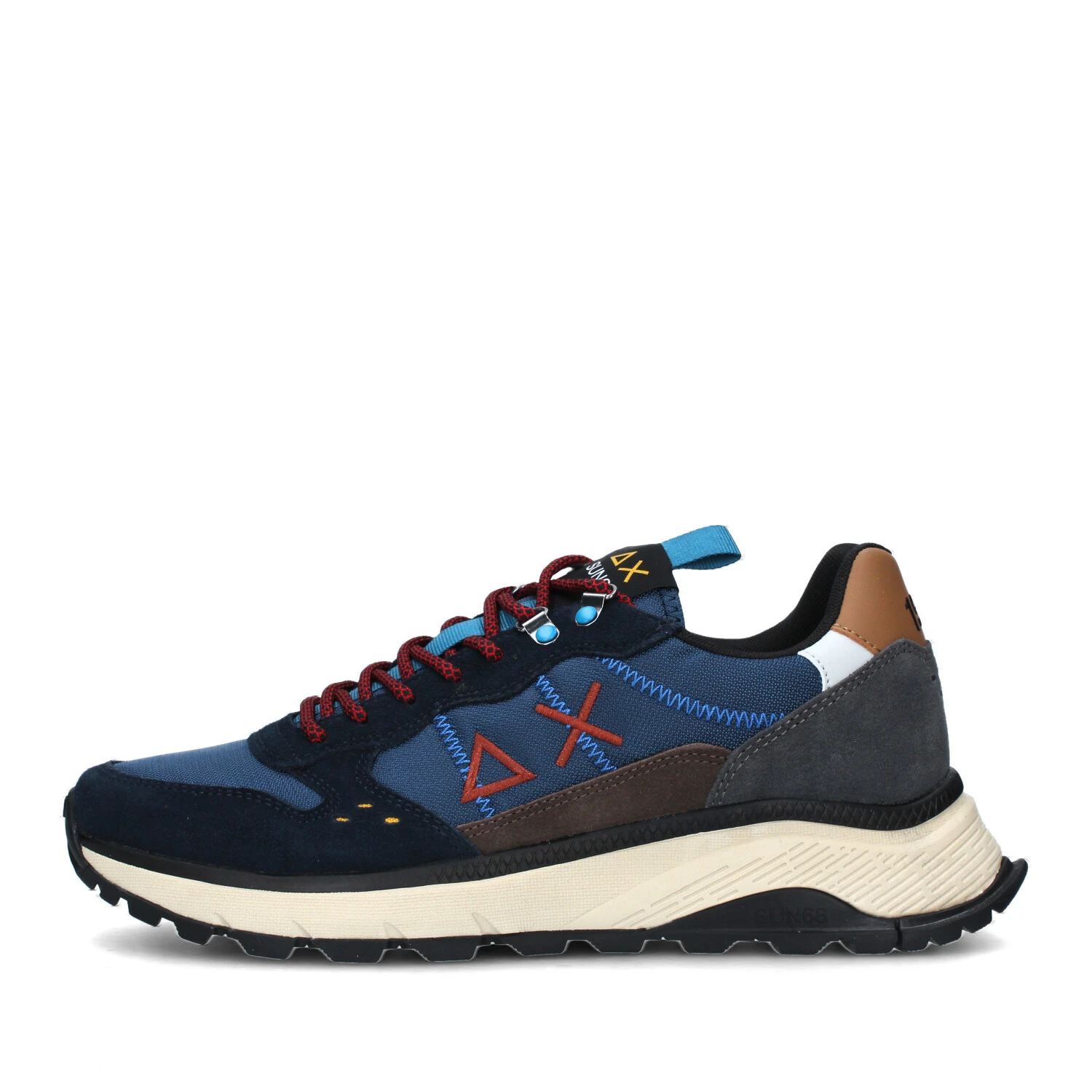 SNEAKERS PLATFORM FIRE AND CAMPING UOMO BLU