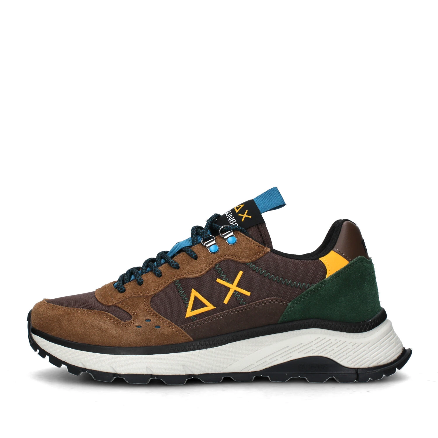 SNEAKERS PLATFORM FIRE AND CAMPING UOMO MARRONE