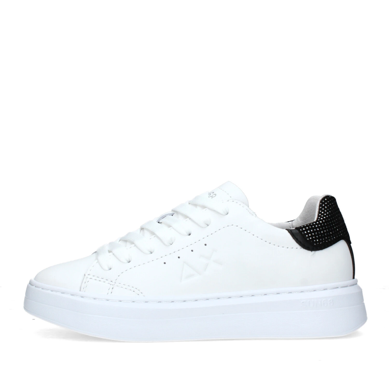 SNEAKERS BASSE GRACE CON STRASS AL TALLONE DONNA BIANCO