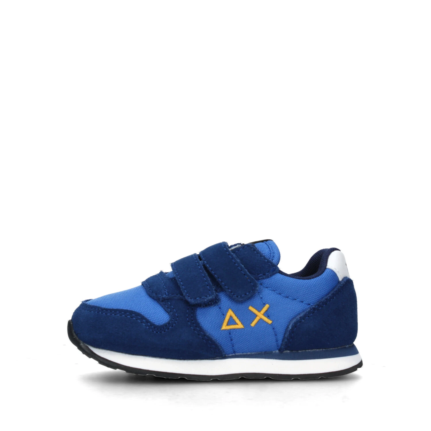 SNEAKERS BASSE TOM SOLID DOPPIO STRAPPO BAMBINO BLU