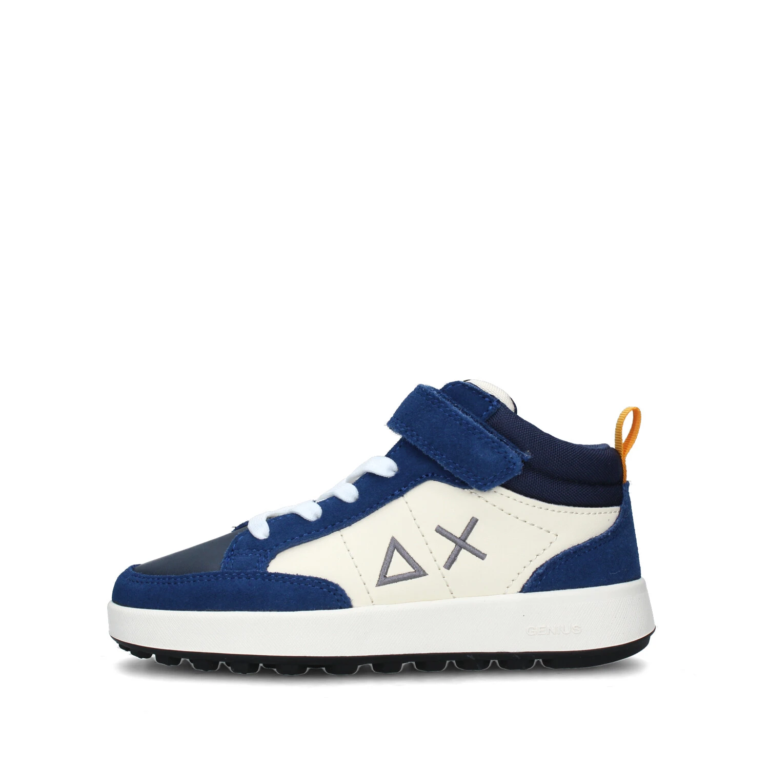 SNEAKERS ALTE MID GENIUS CON STRAPPO BAMBINO BLU