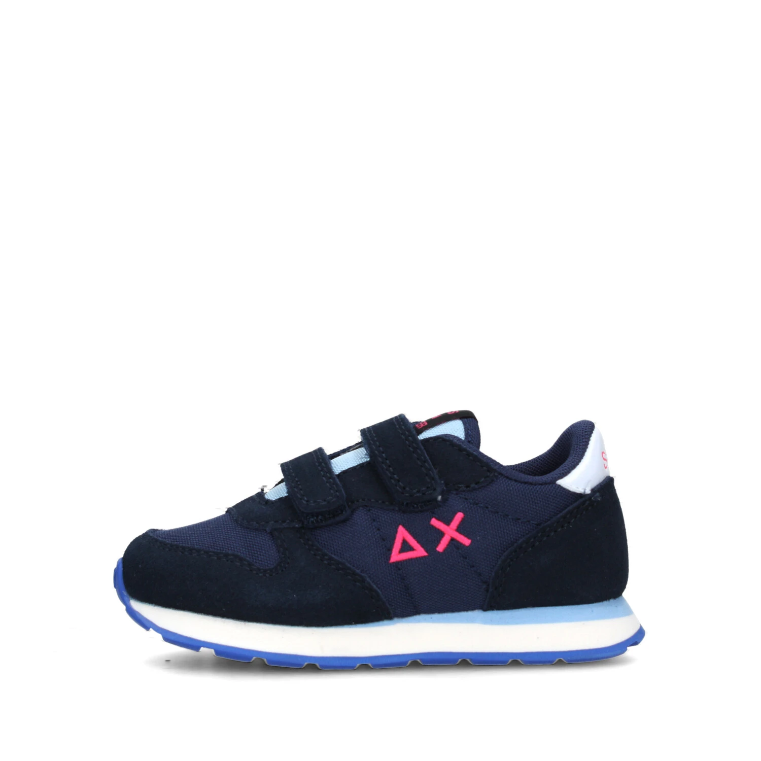 SNEAKERS BASSE ALLY SOLID DOPPIO STRAPPO BAMBINA BLU