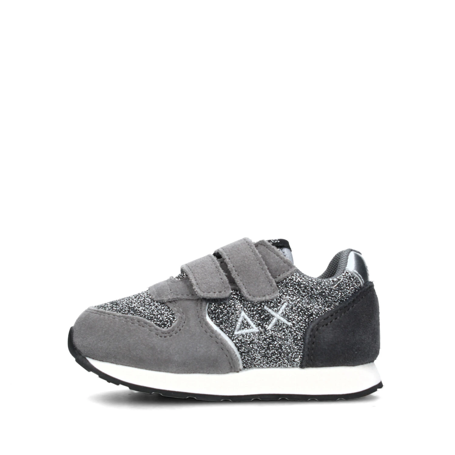 SNEAKERS BASSE  ALLY GLITTER BAMBINA GRIGIO