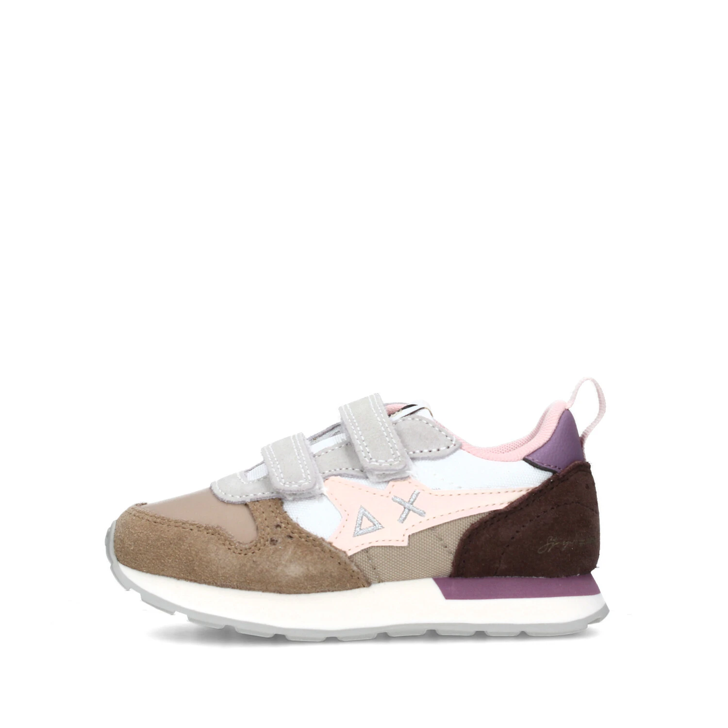 SNEAKERS BASSE STARGIRL DOPPIO STRAPPO BAMBINA BEIGE