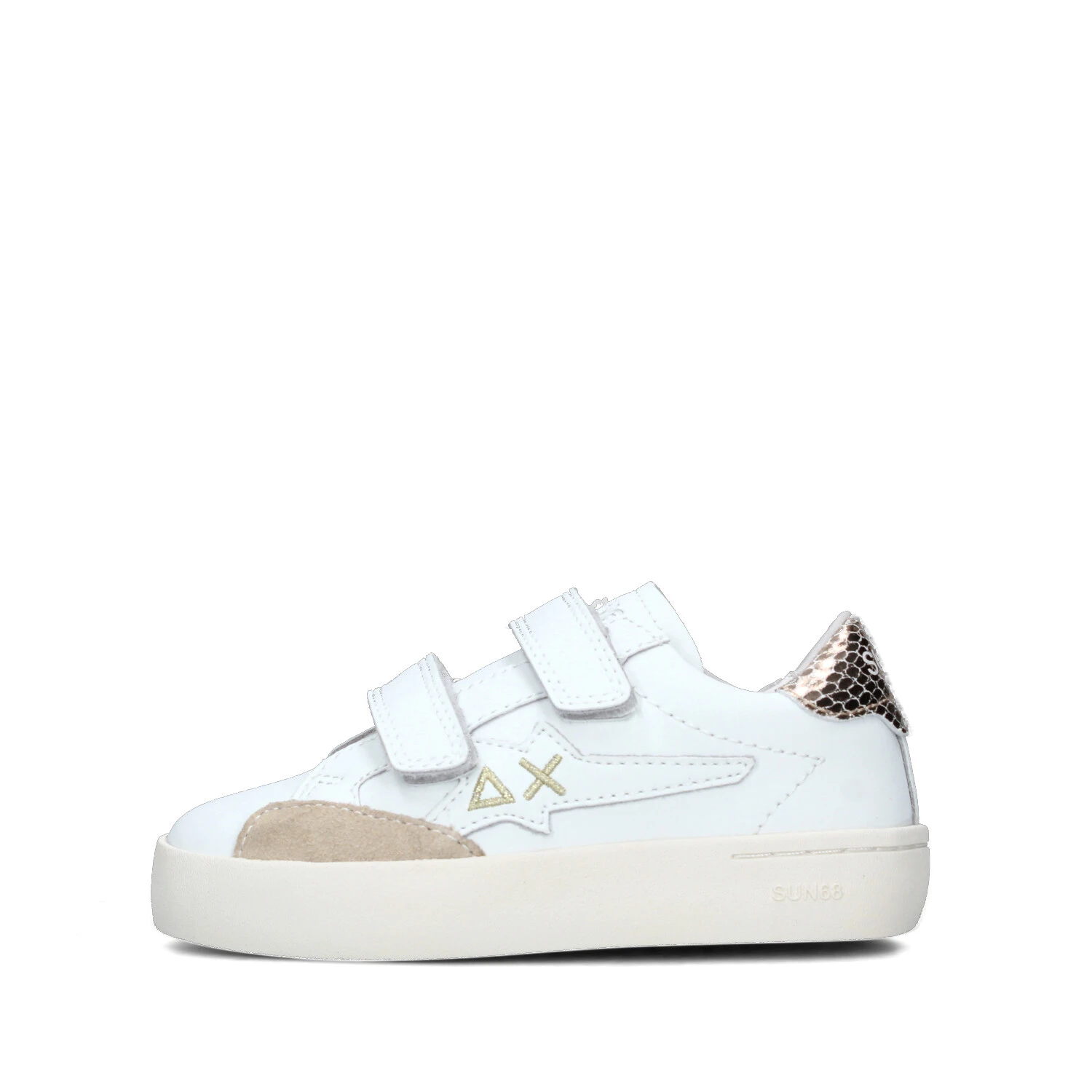 SNEAKERS BASSE KATY DOPPIO STRAPPO BAMBINA BIANCO