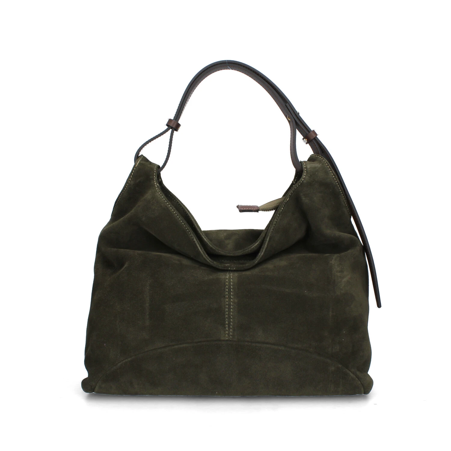 BORSA A SPALLA IN CAMOSCIO DONNA VERDE