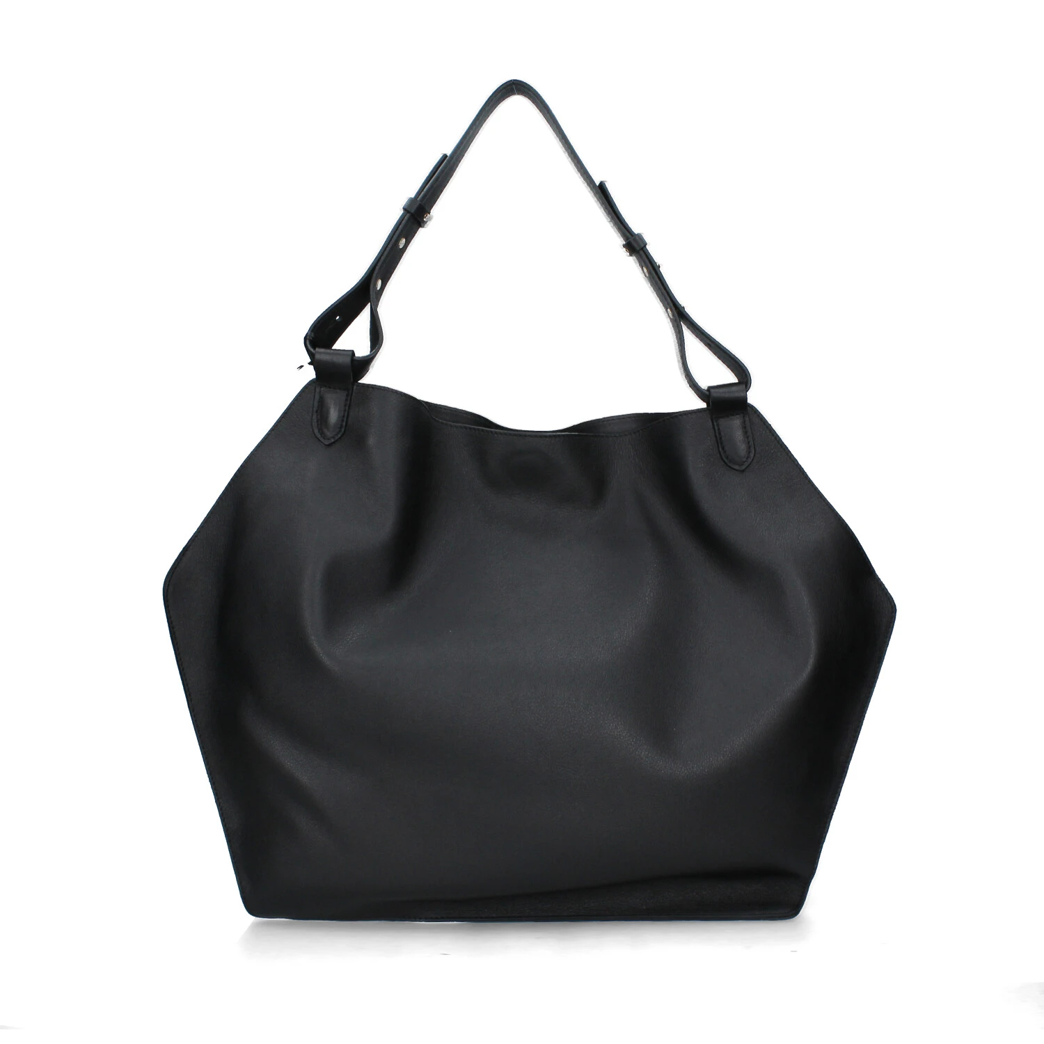 BORSA A SPALLA MOUSSE ESAGONALE DONNA NERO